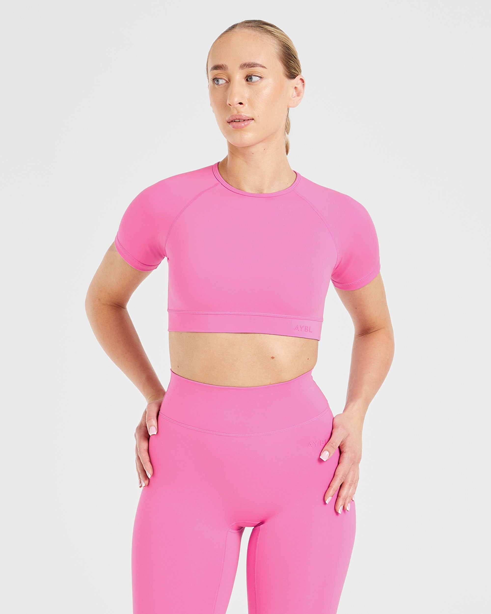Crop Top Básico - Rosa de Verano