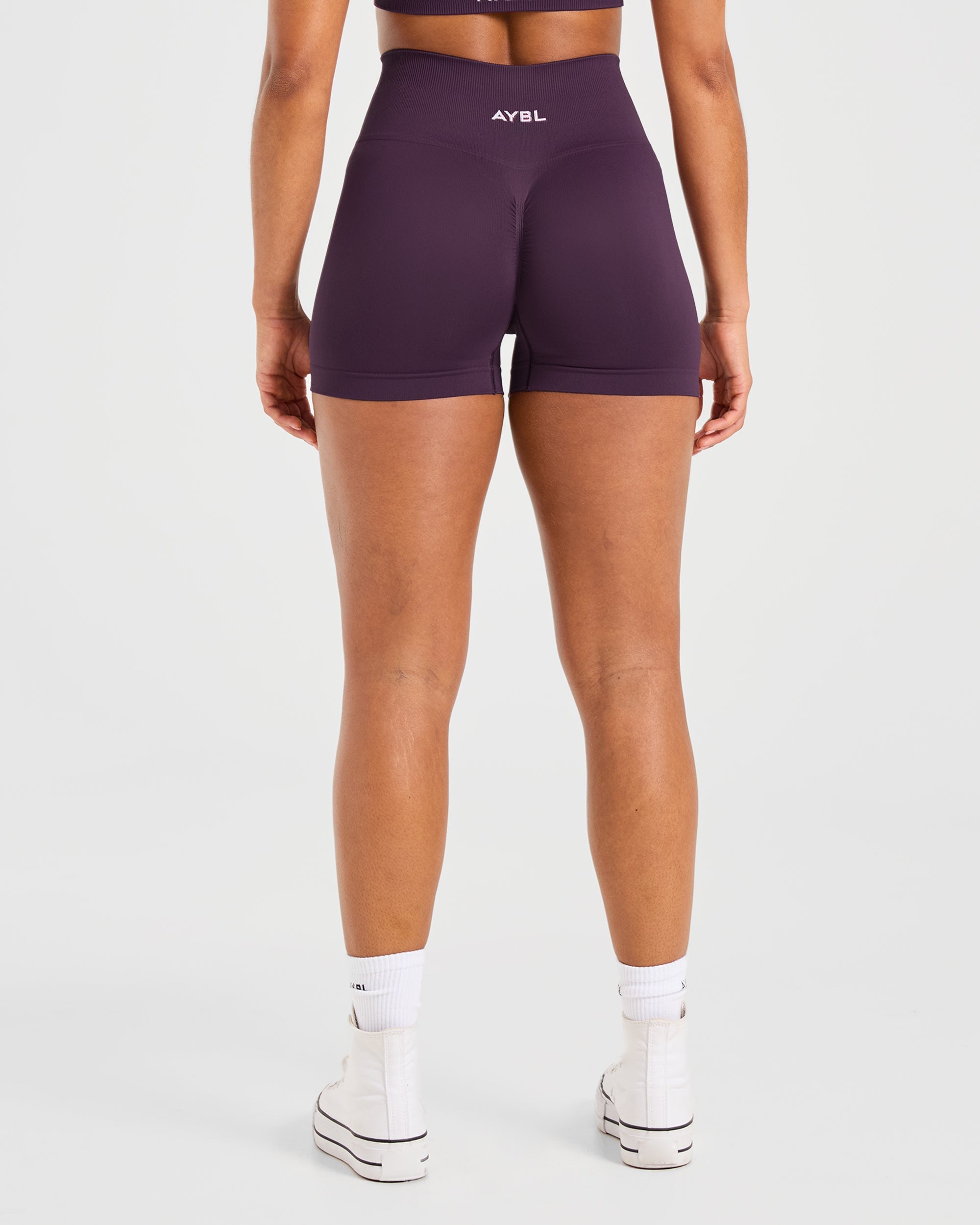 Shorts Sin Costuras Power - Vino Grapa