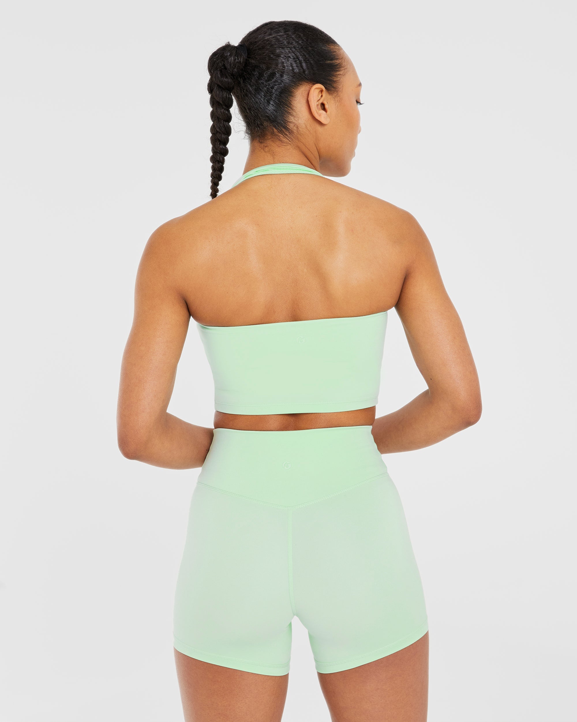 Top Corto de Tirantes Halter - Verde Menta