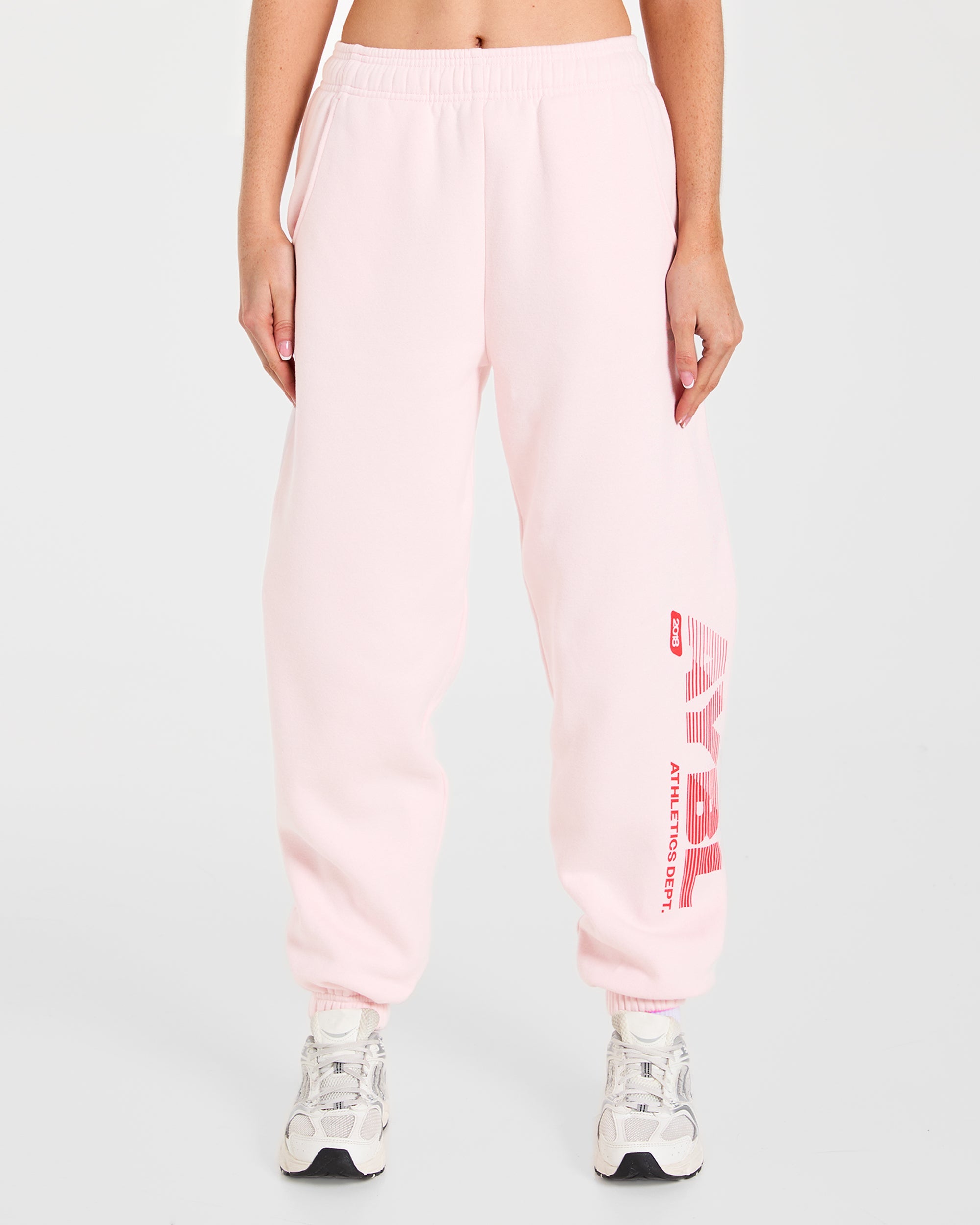 Pantalones Jogger Oversized del Departamento de Atletismo - Rosa