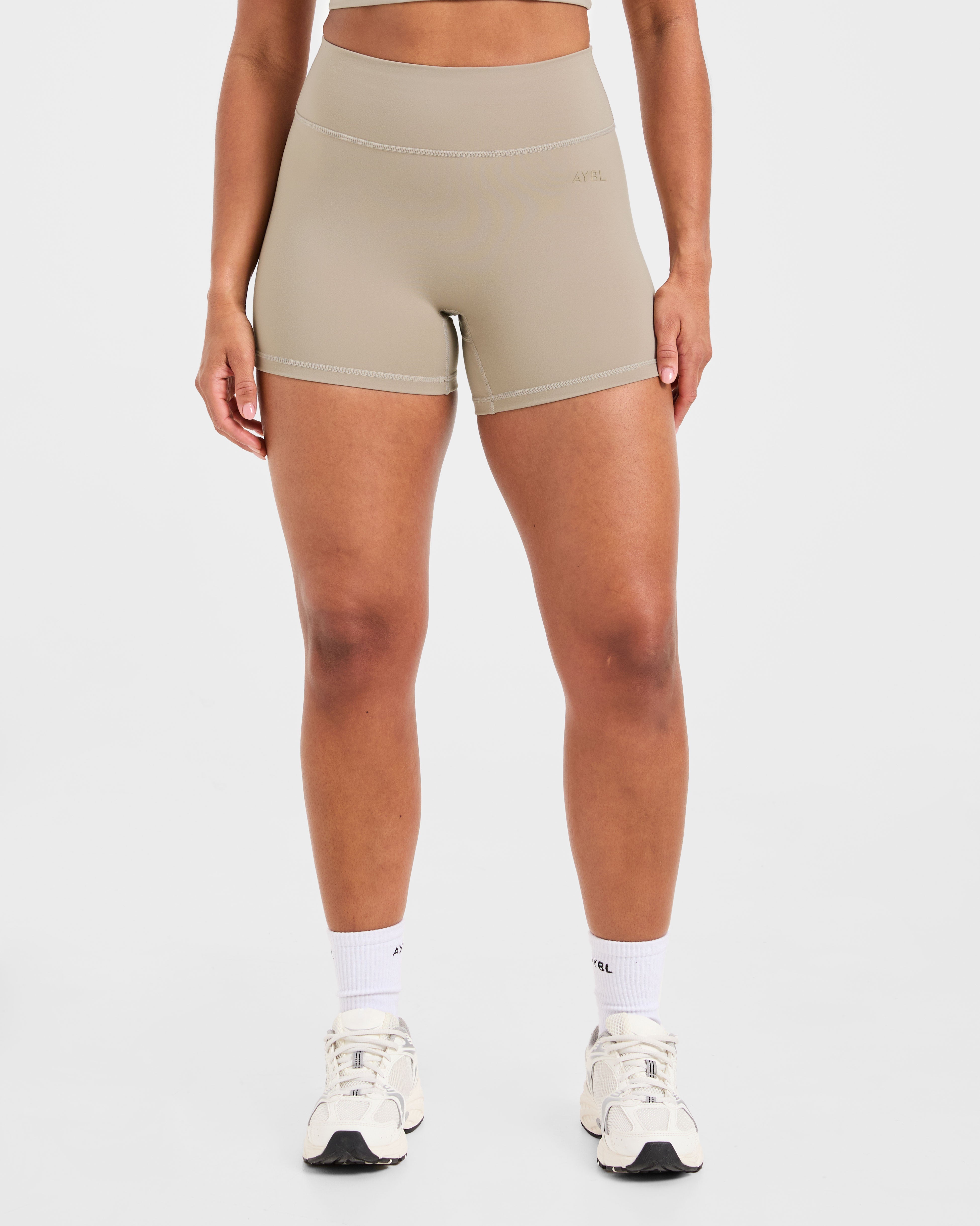 Pantalones Cortos Básicos - Gris Apagado