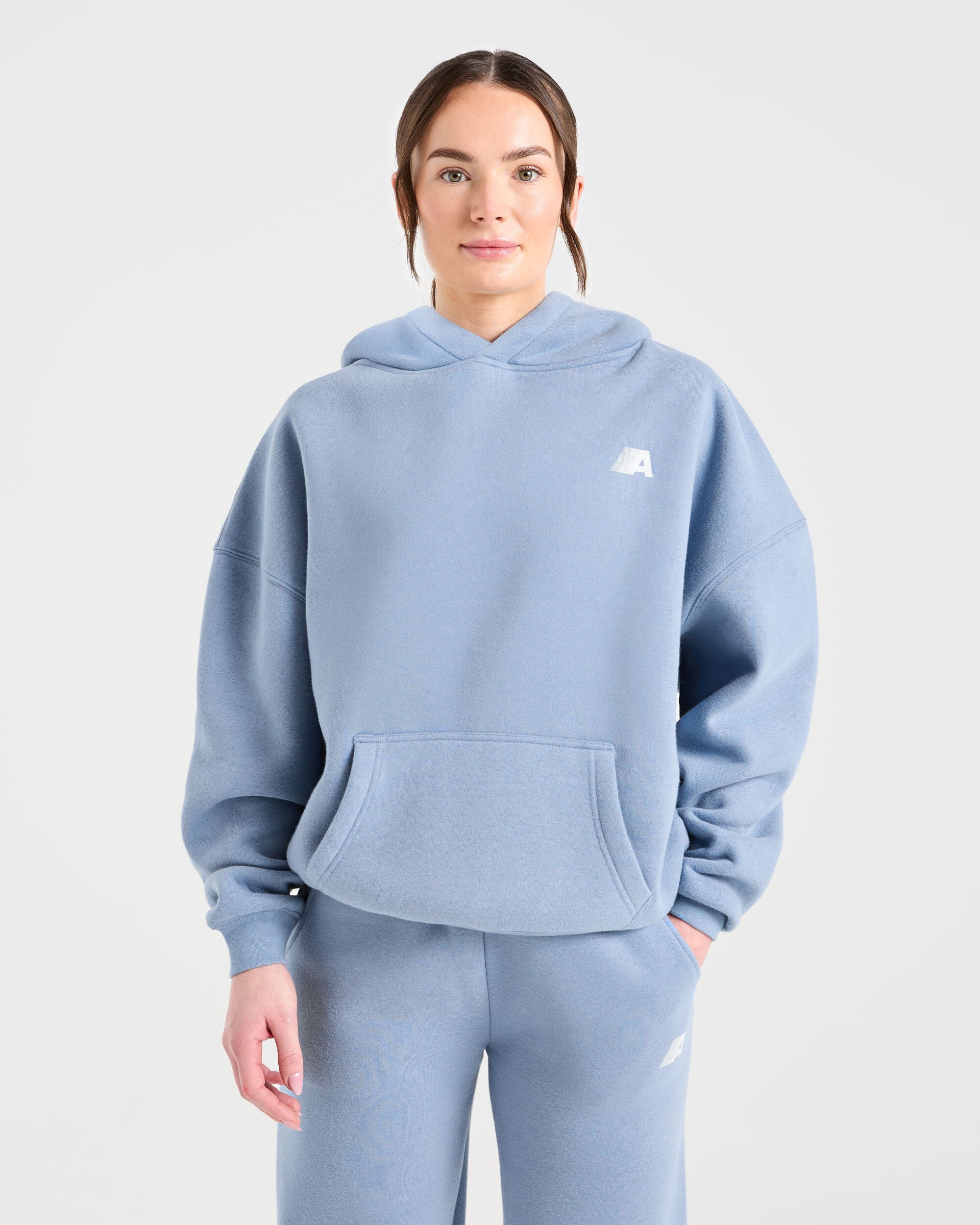 Sudadera Oversized Retro Athletics - Azul Vintage