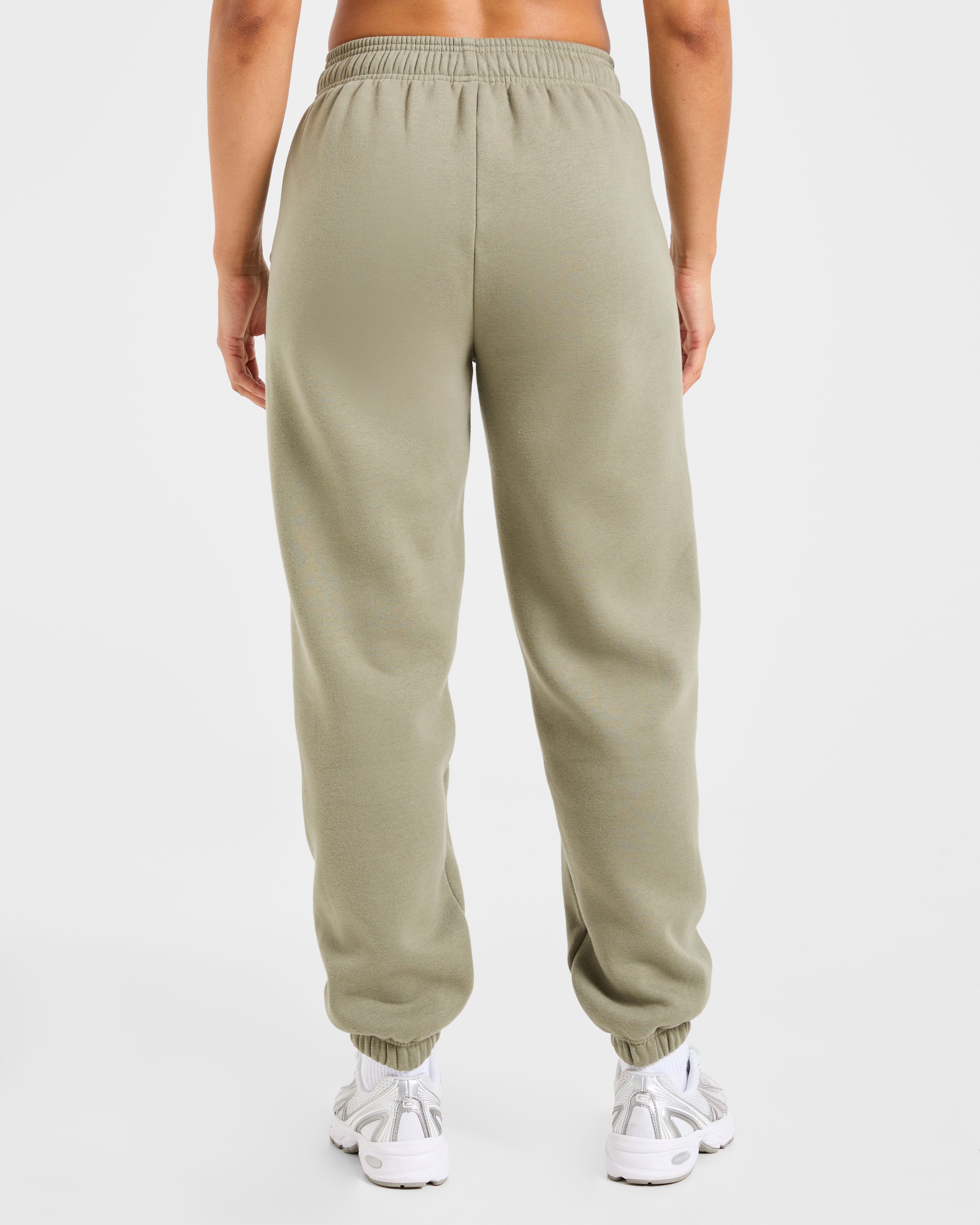 Pantalones Jogger Oversized Essentials para Deportes - Olivo Apagado