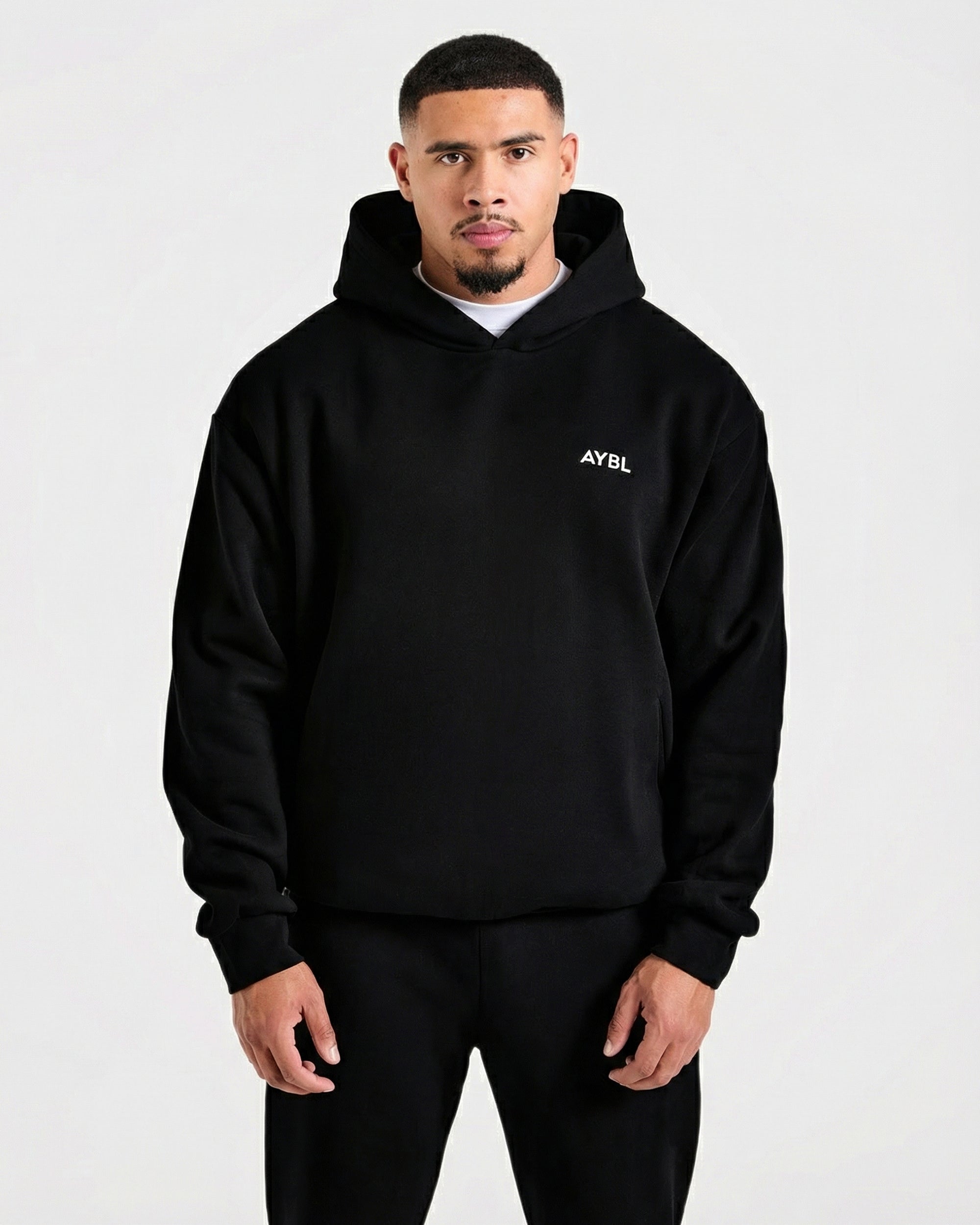 Essential Hoodie Oversized - Negro