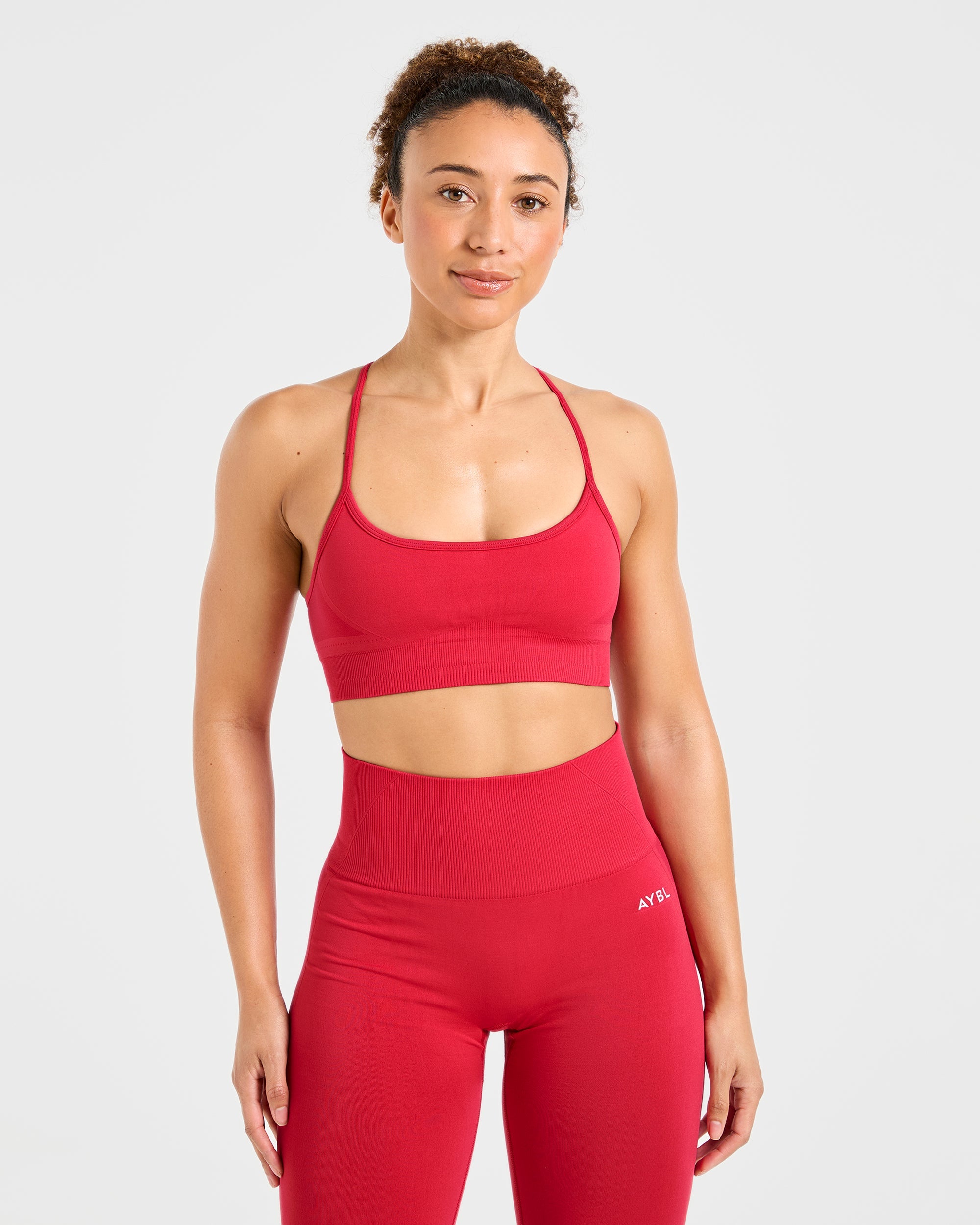 Empower Sports Bra Sin Costuras - Rojo
