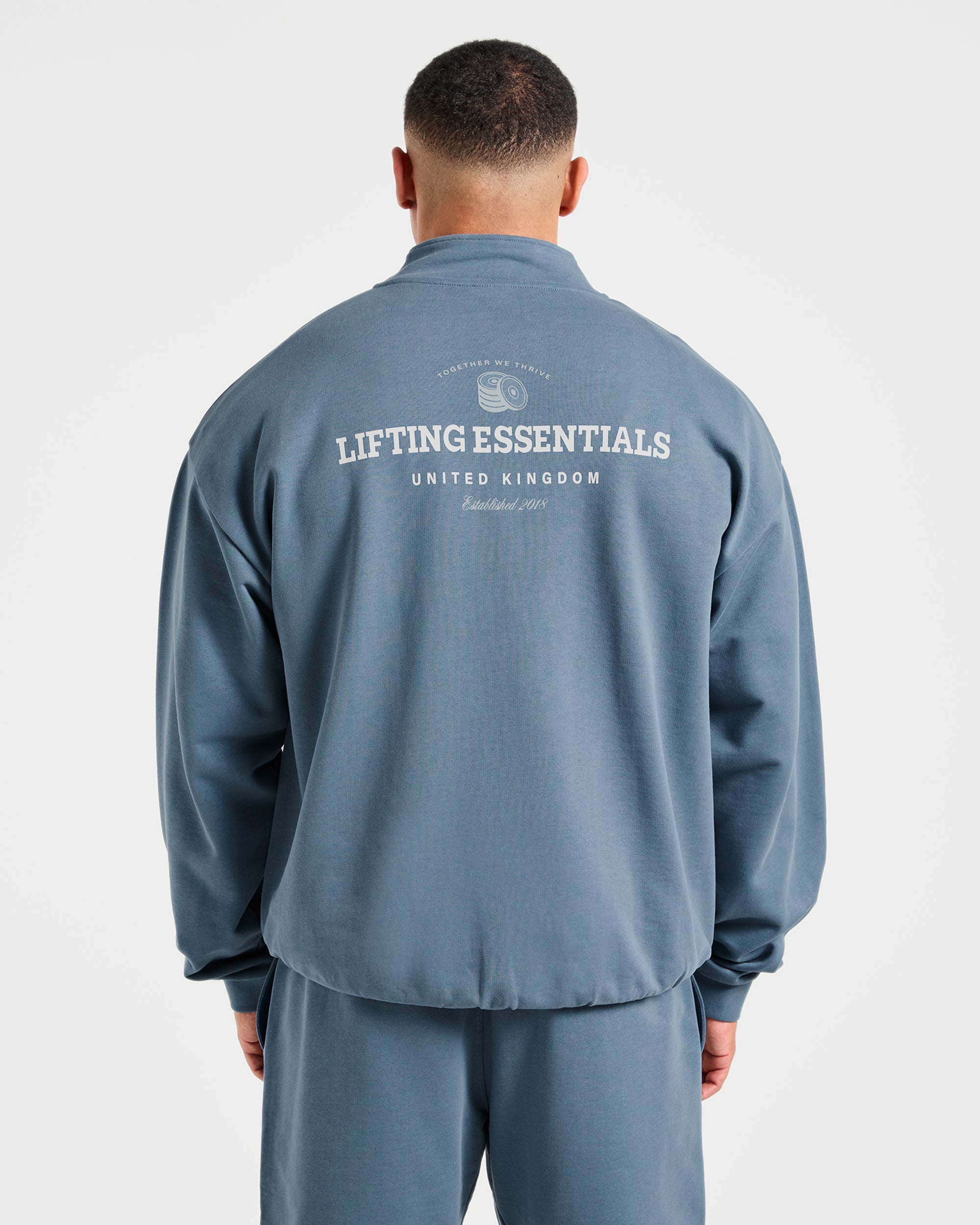 Jersey de cuello alto Apex Lifting Essentials 1/4 Cremallera - Azul Titanio