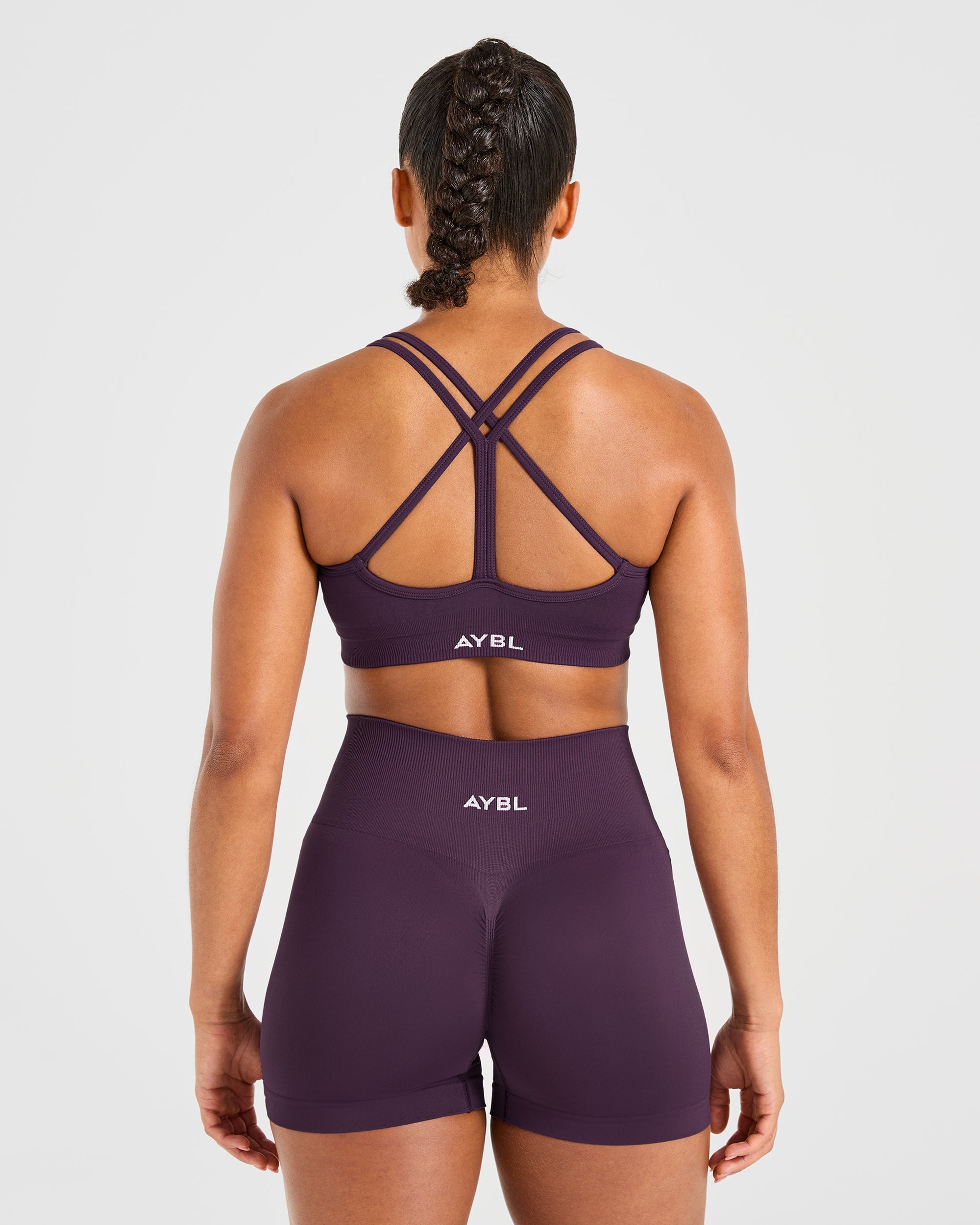 Sports Bra Sin Costuras Power - Vino Tinto