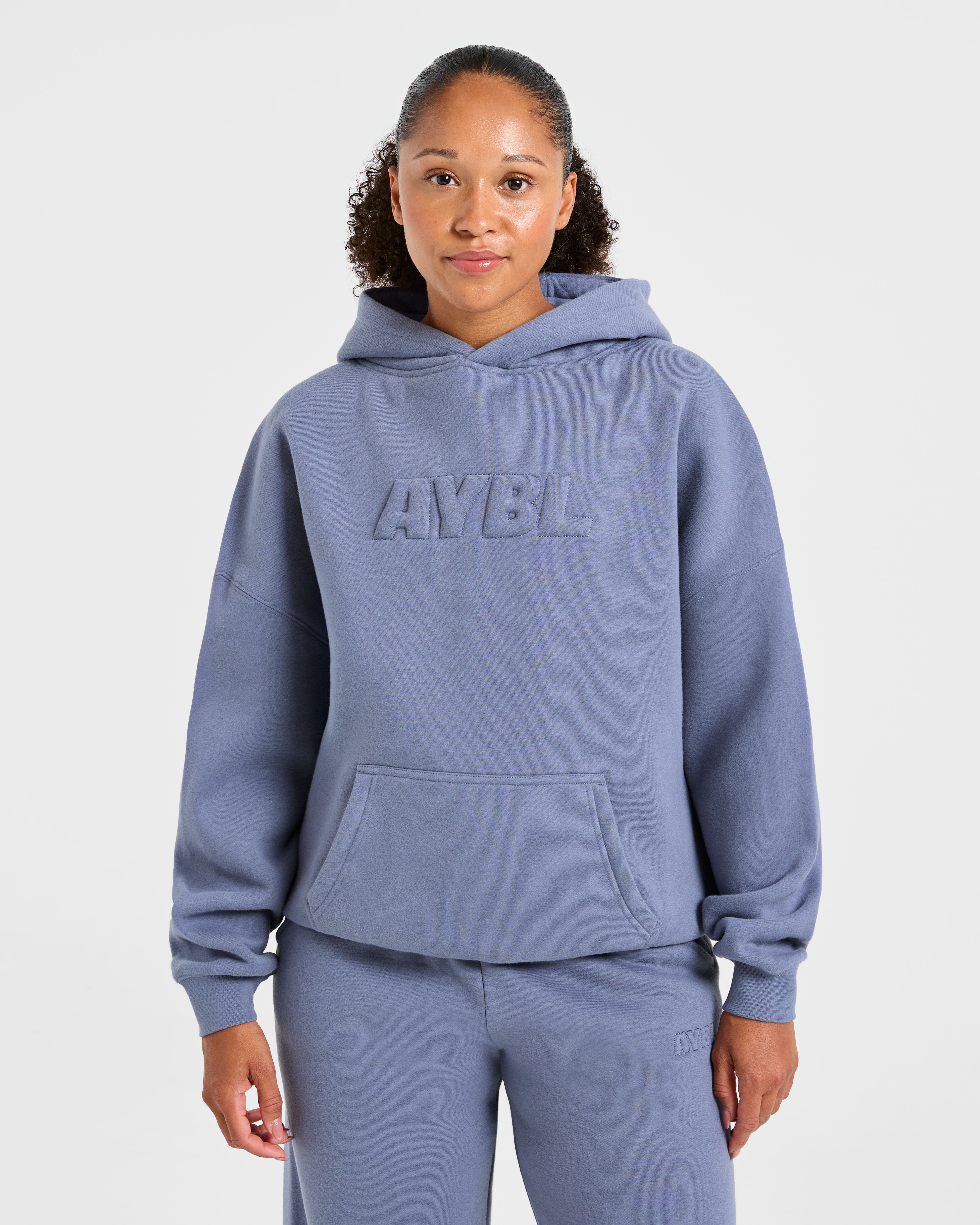 Sudadera Clásica de Felpa Grande - Gris Plomo