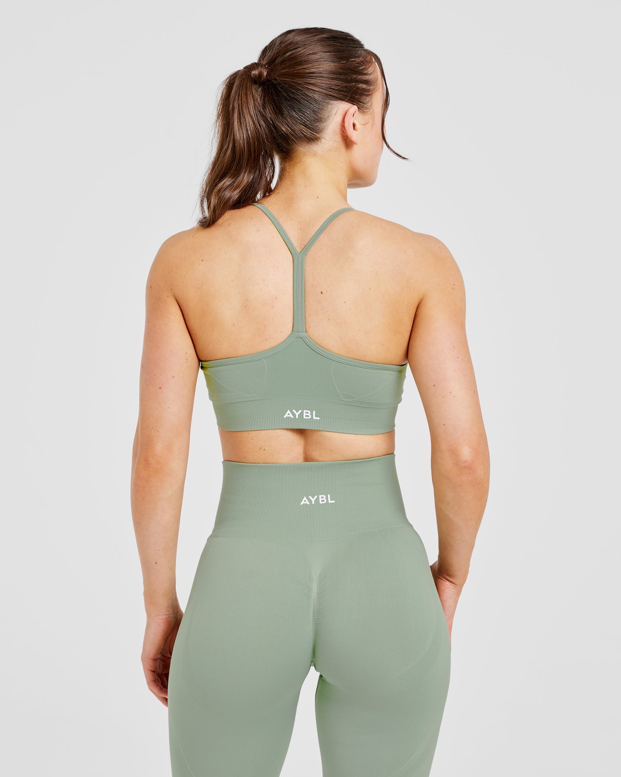 Empower Sports Bra sin costuras - Verde bosque