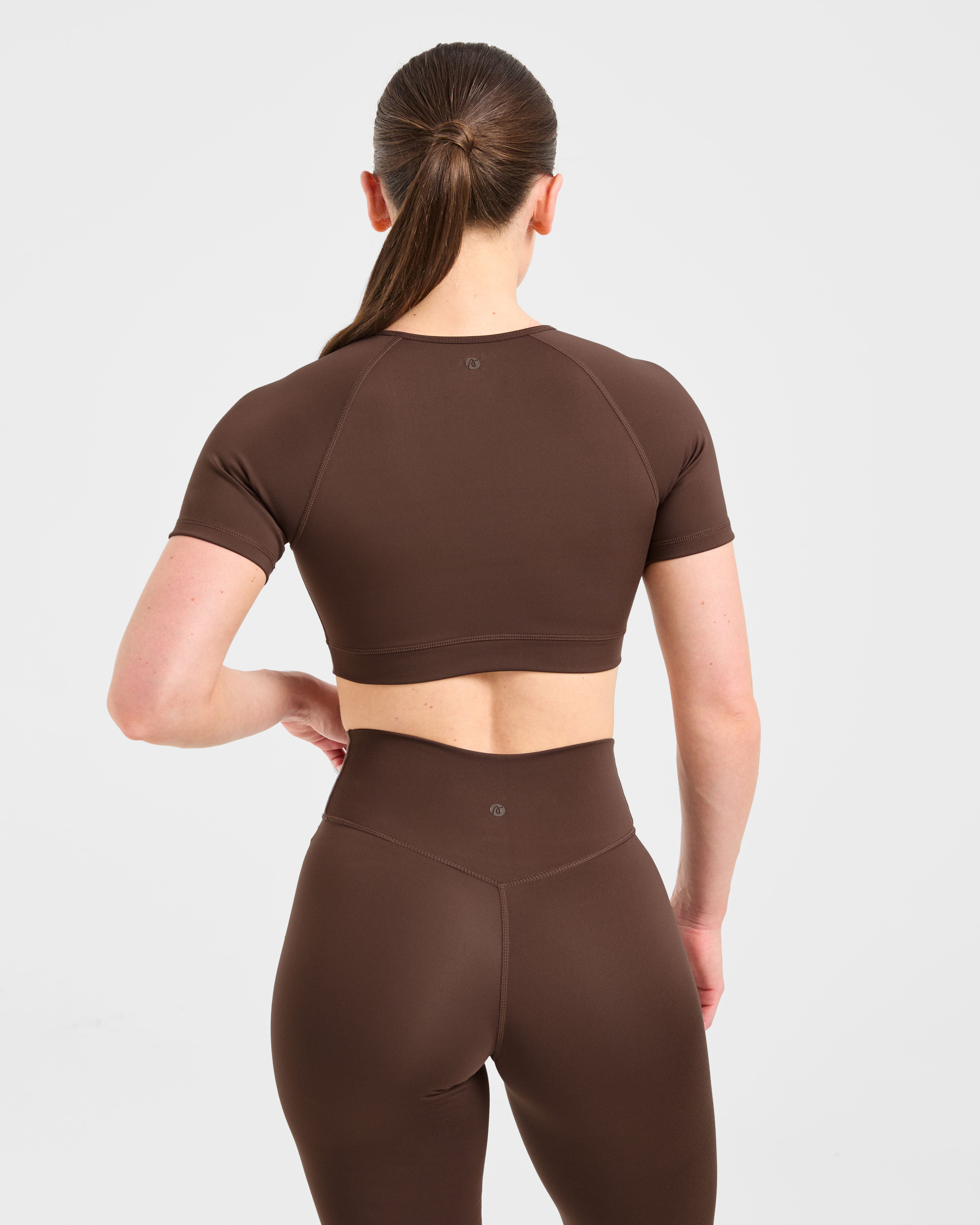Crop Top Fundamental - Marrón
