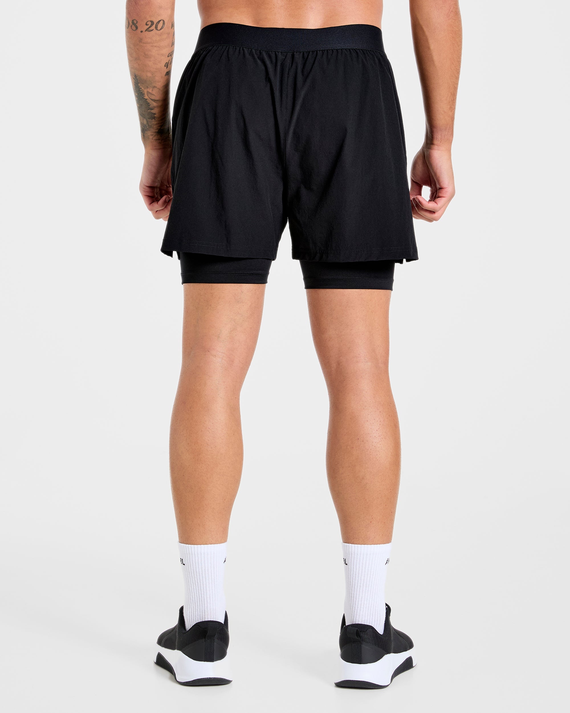 Shorts 2 en 1 Signature - Negro