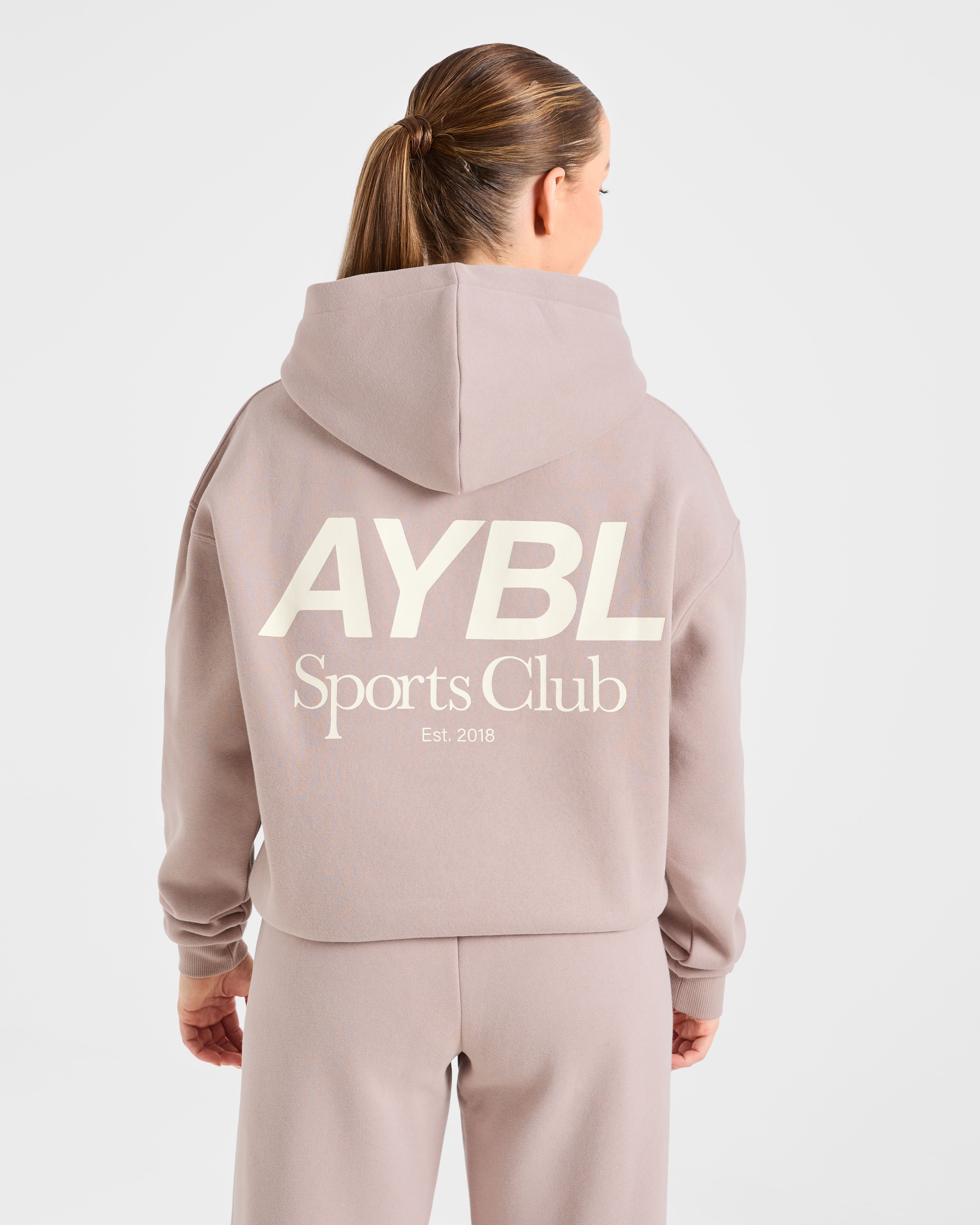 Sudadera AYBL Sports Club Oversized - Mink Pink