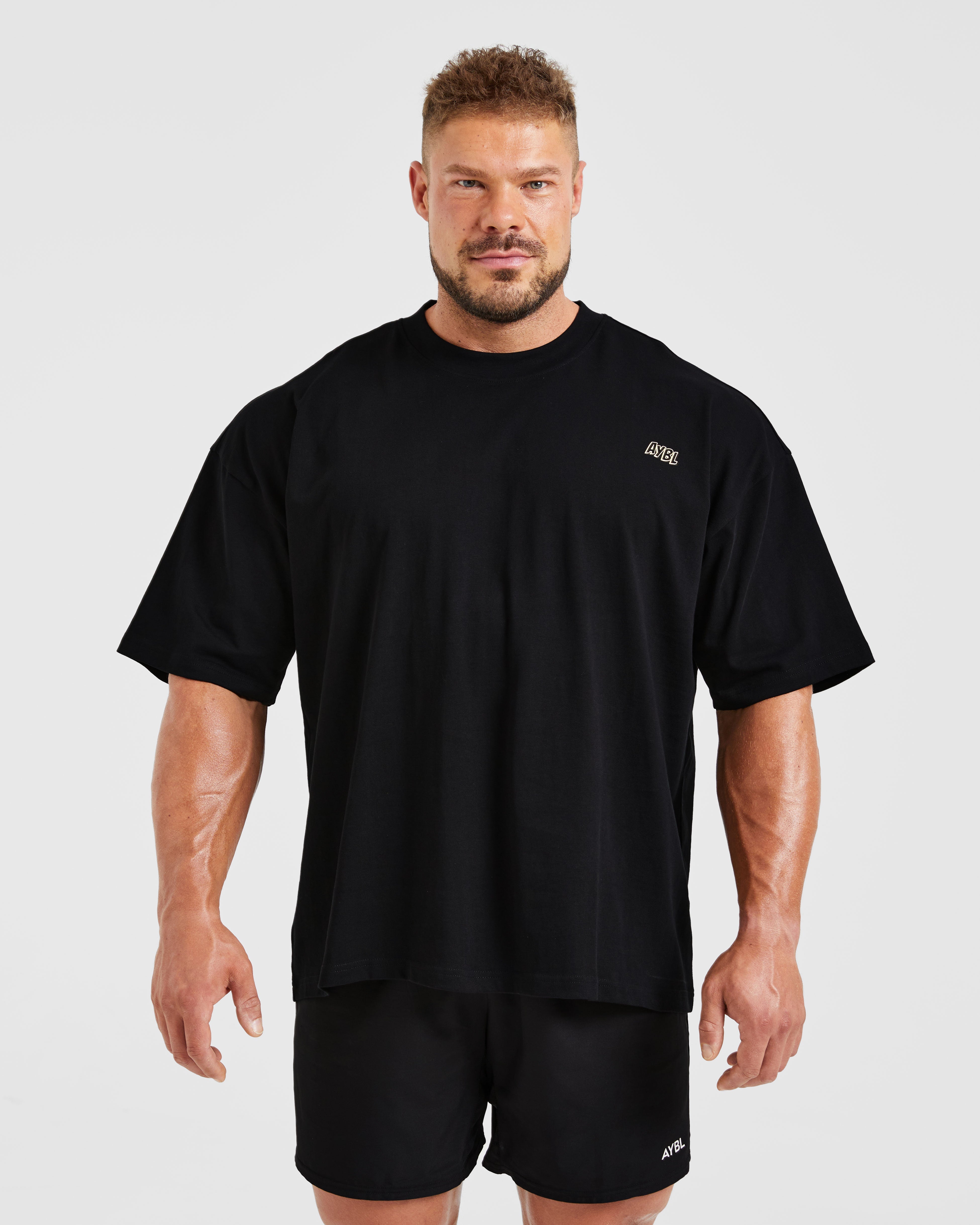 Camiseta Oversized Wesley Vissers X Wheyyy Drip - Negro
