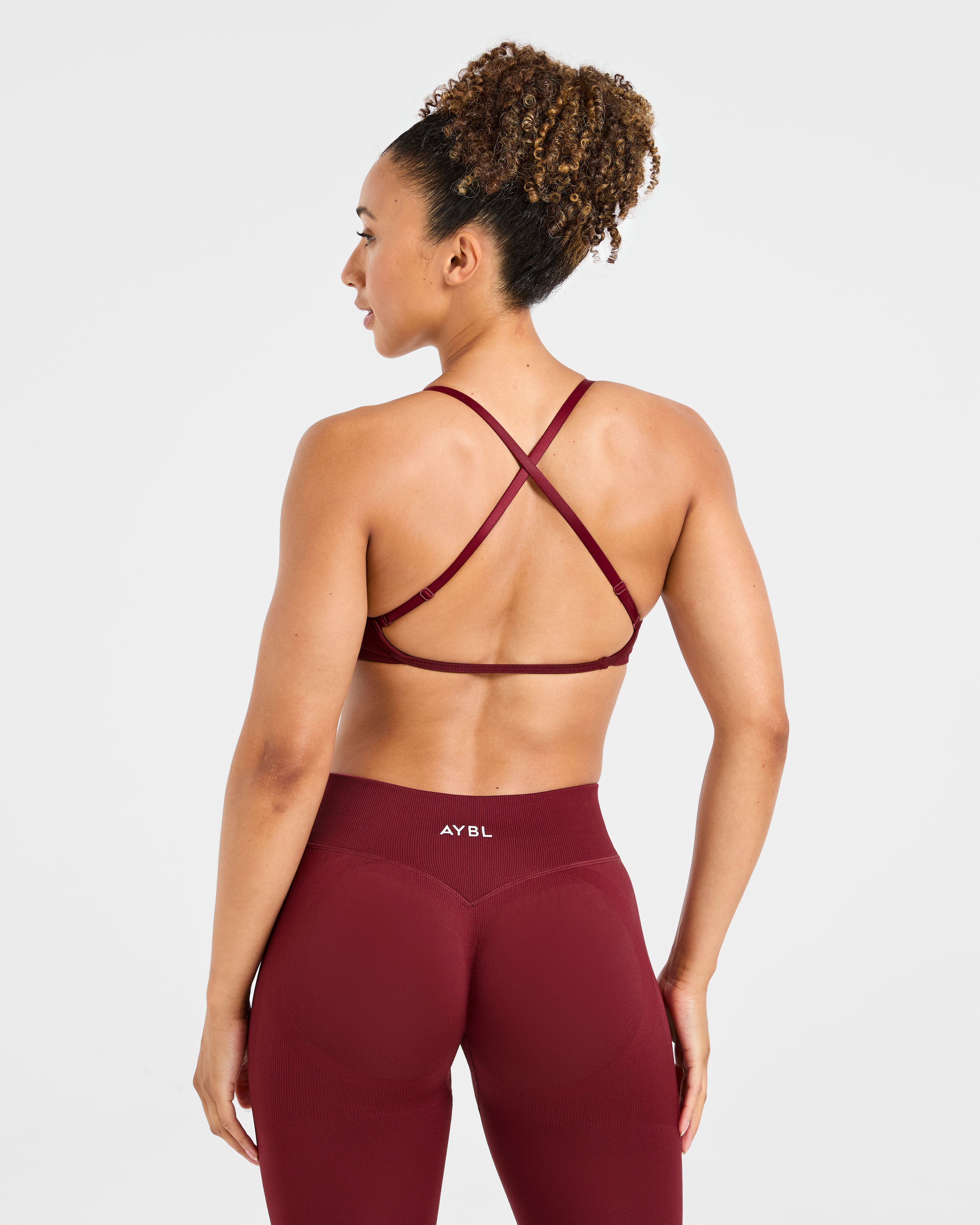 Adapt Sports Bra Sin Costuras con Tirantes - Rojo Otoño