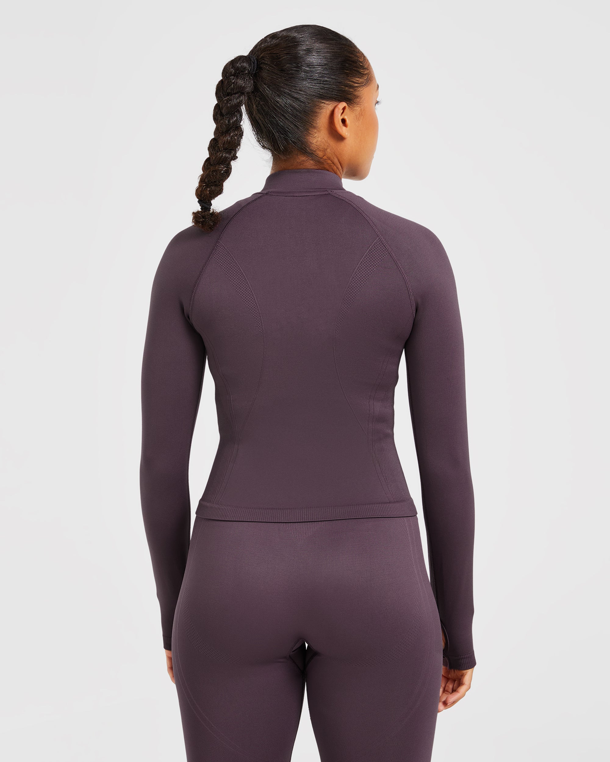 Chaqueta sin costuras con cremallera Balance V3 - Morado