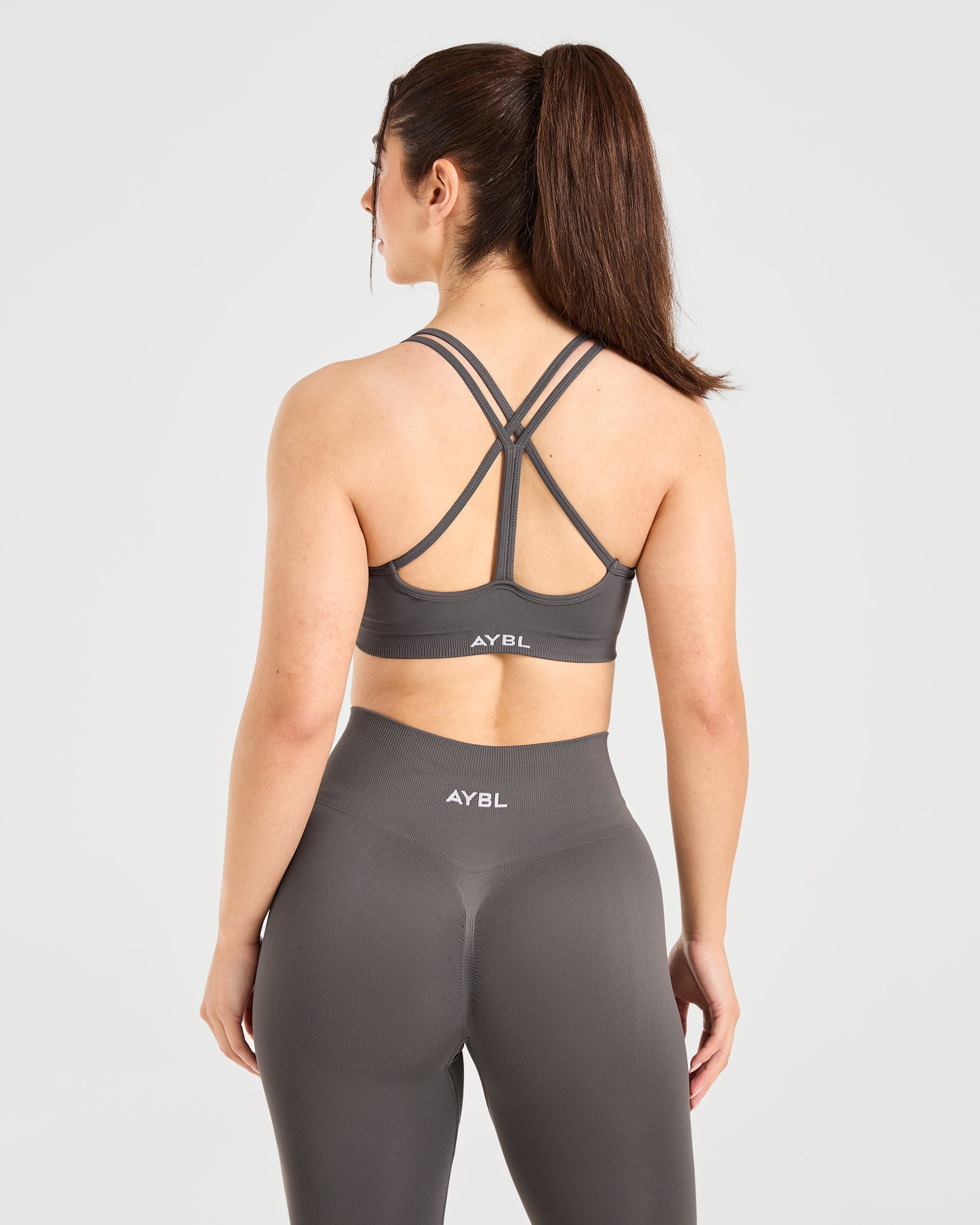 Sports Bra Sin Costuras Power - Grafito