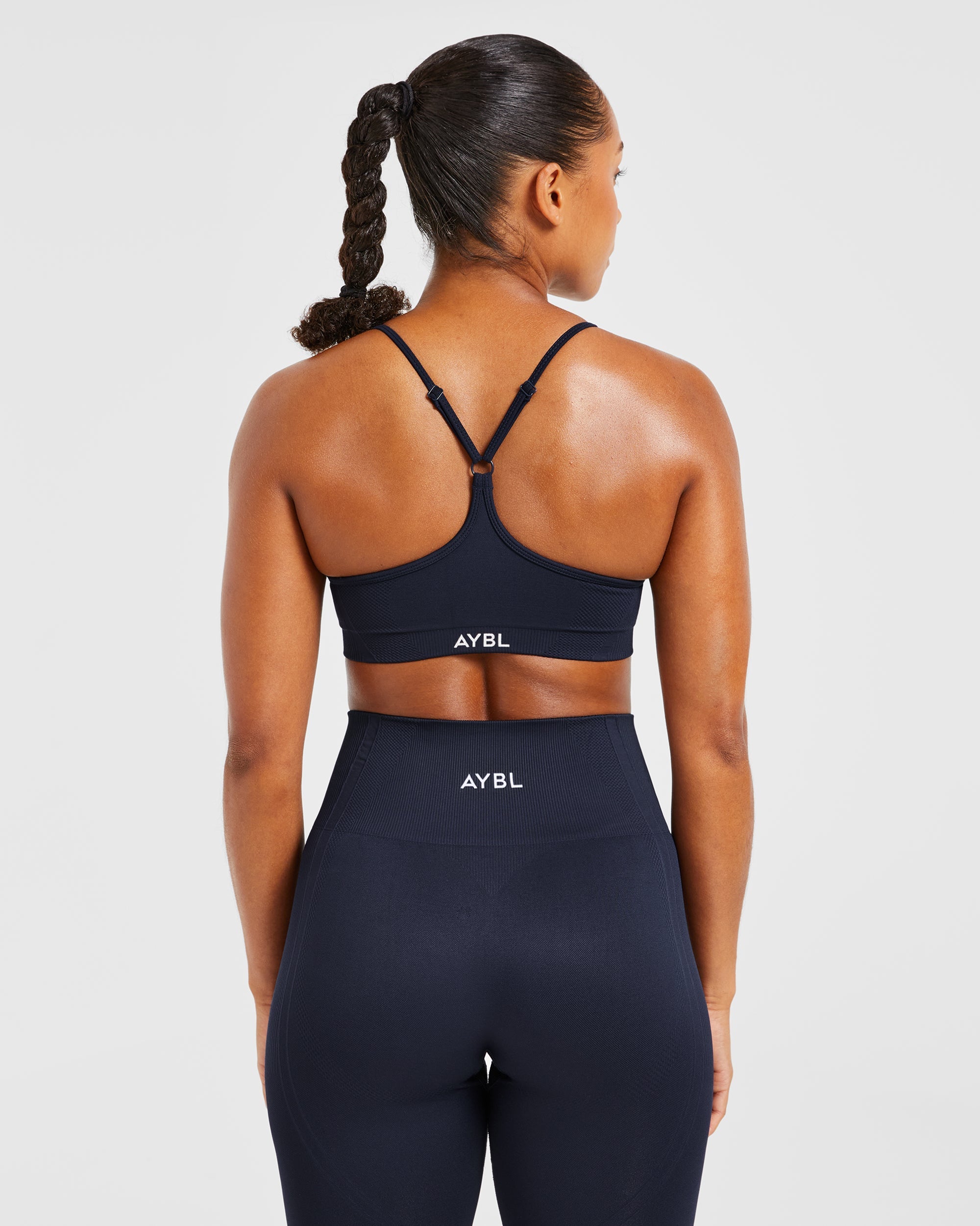 Bras deportivo sin costuras Balance V3 de tirantes finos - Azul marino