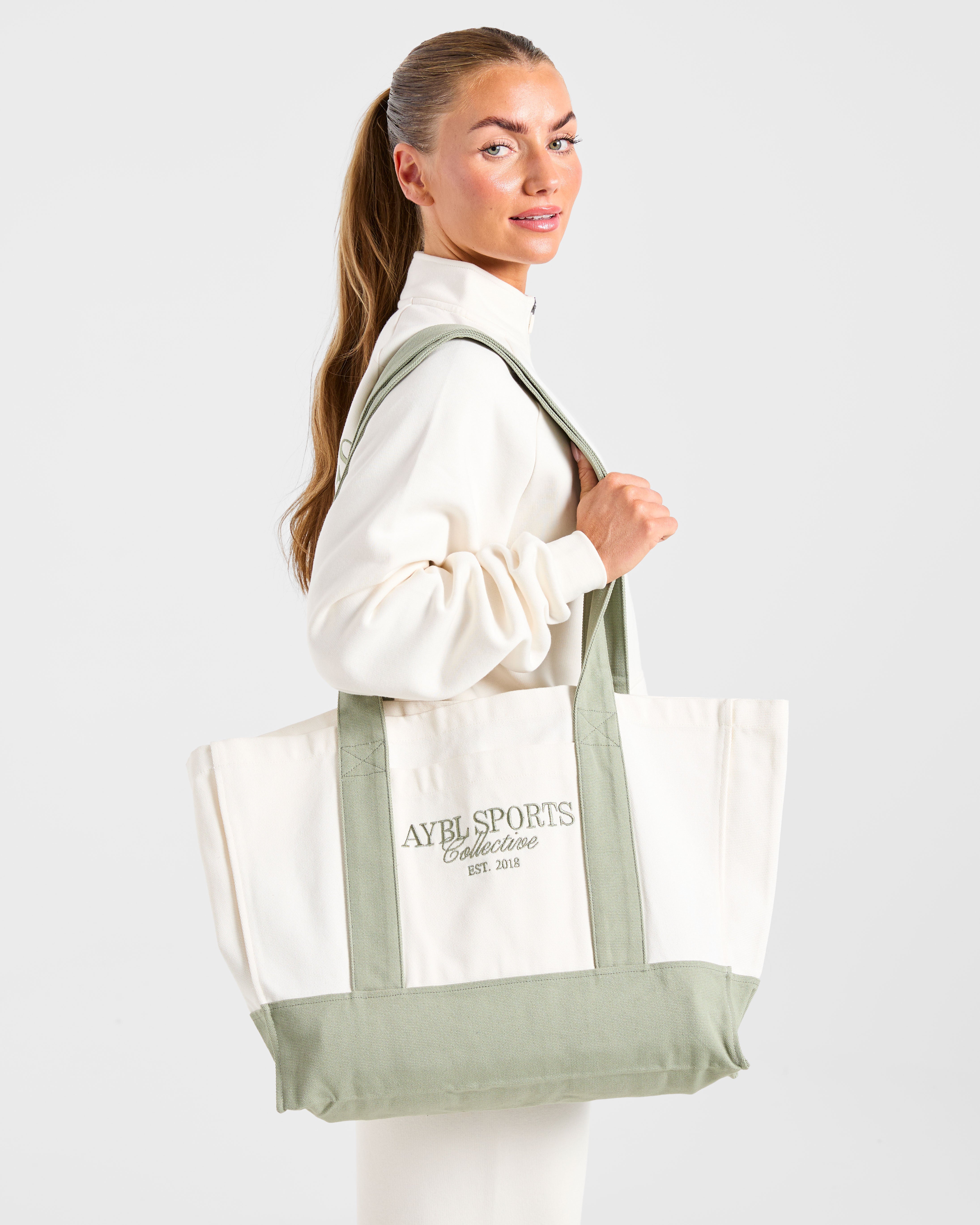 Bolsa de Compras Sports Collective - Blanco Oficina/Verde
