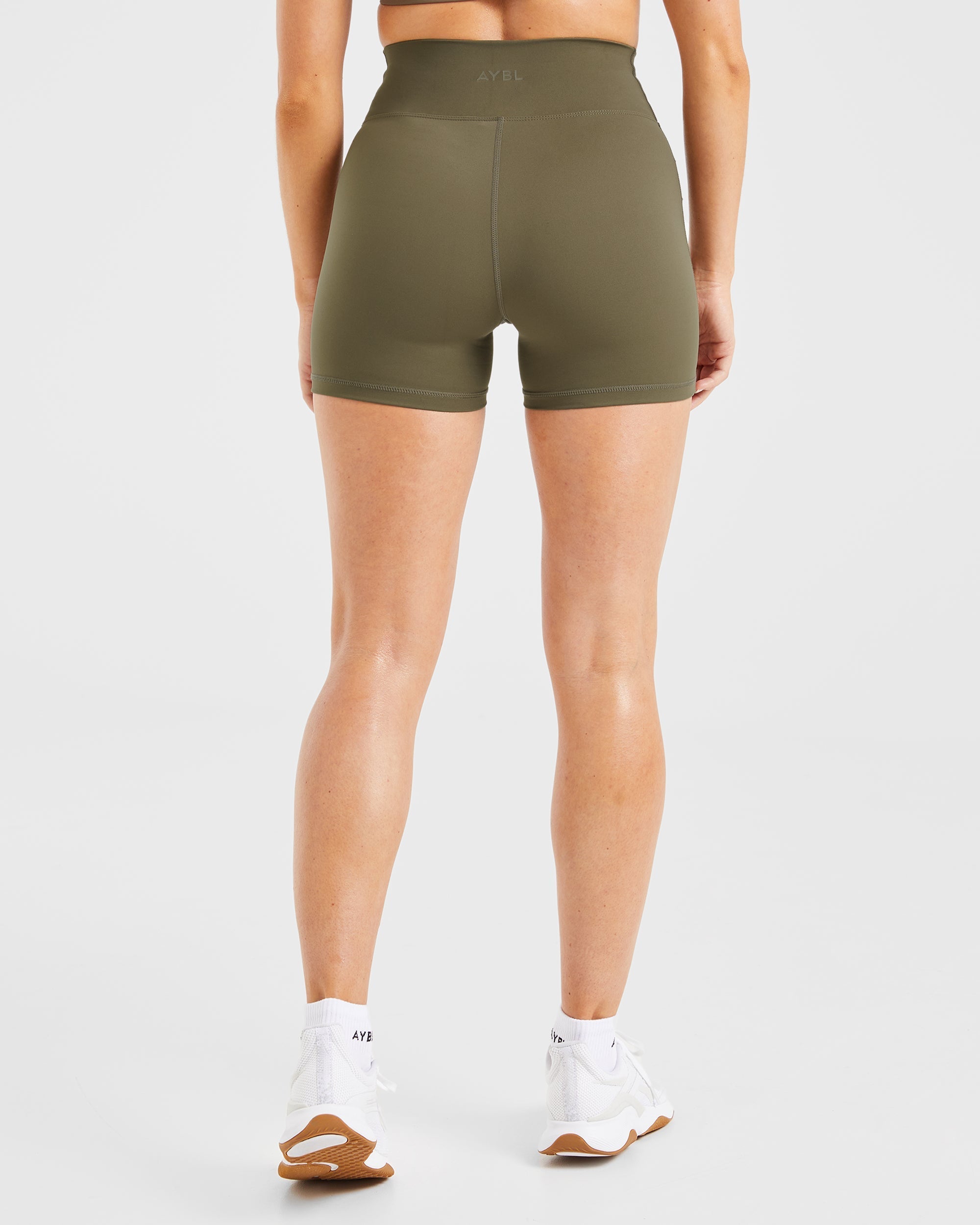 Pantalones Cortos Sculpt Wrap - Khaki Oscuro