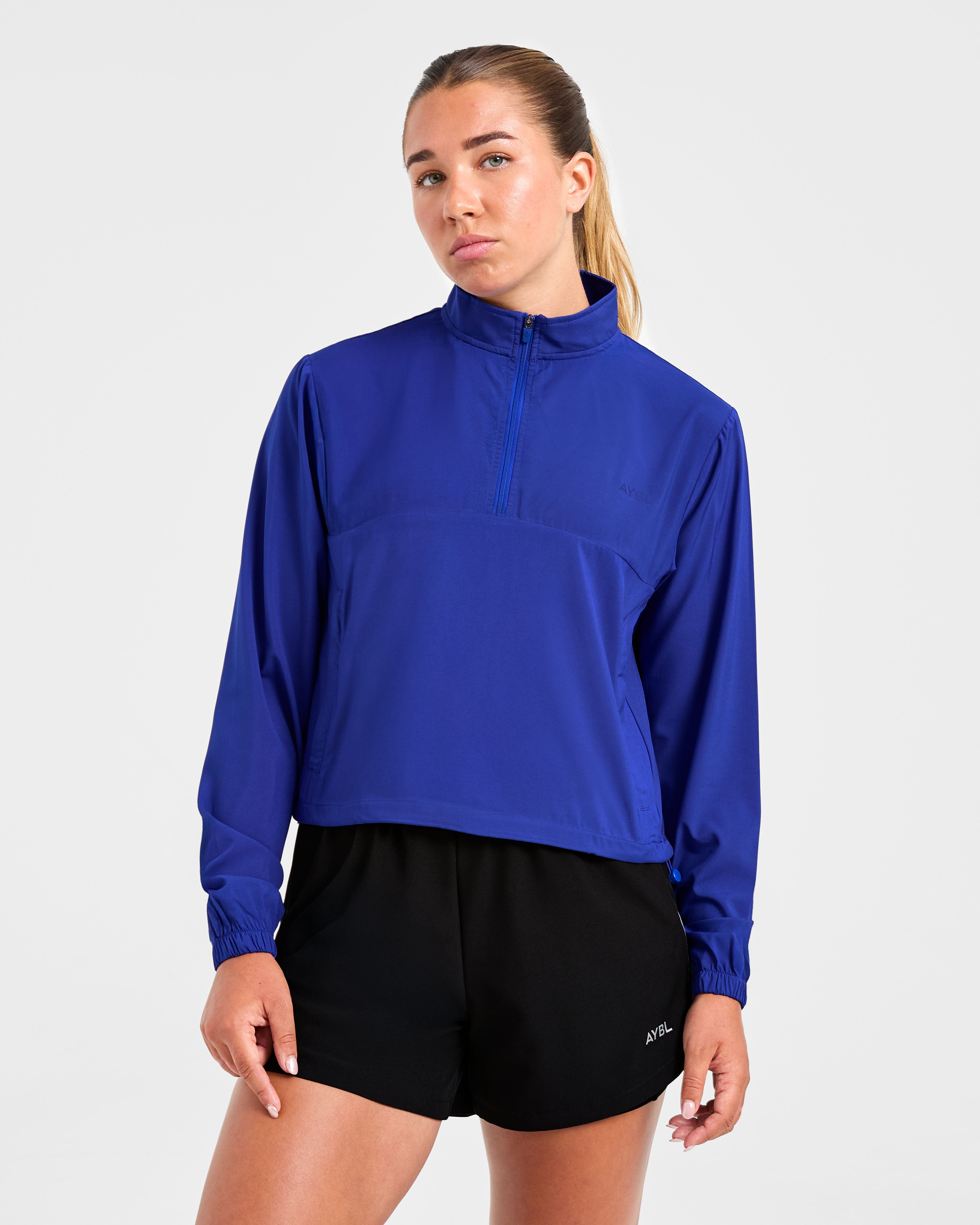 Chaqueta de media cremallera Run - Cobalto
