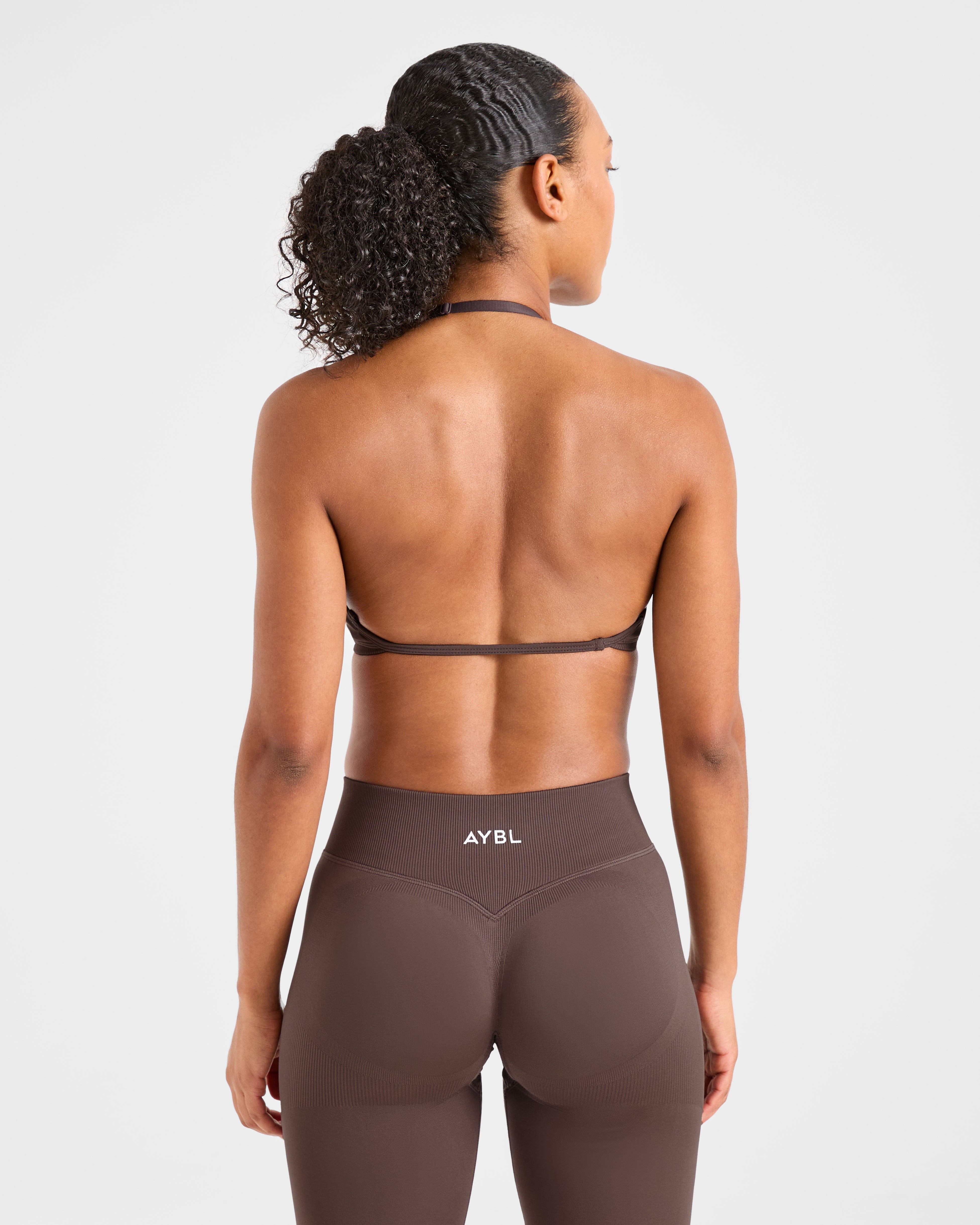 Adapt Sports Bra Sin Costuras de Tirantes - Marrón