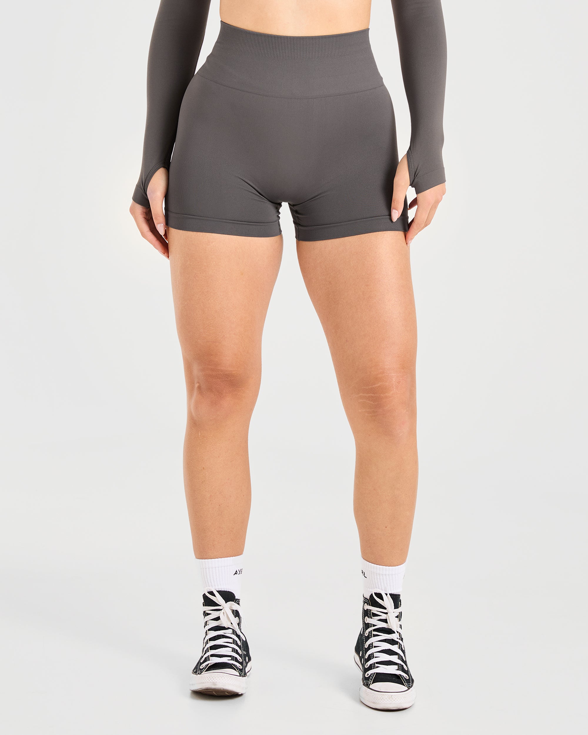 Shorts Sin Costuras Power - Gris