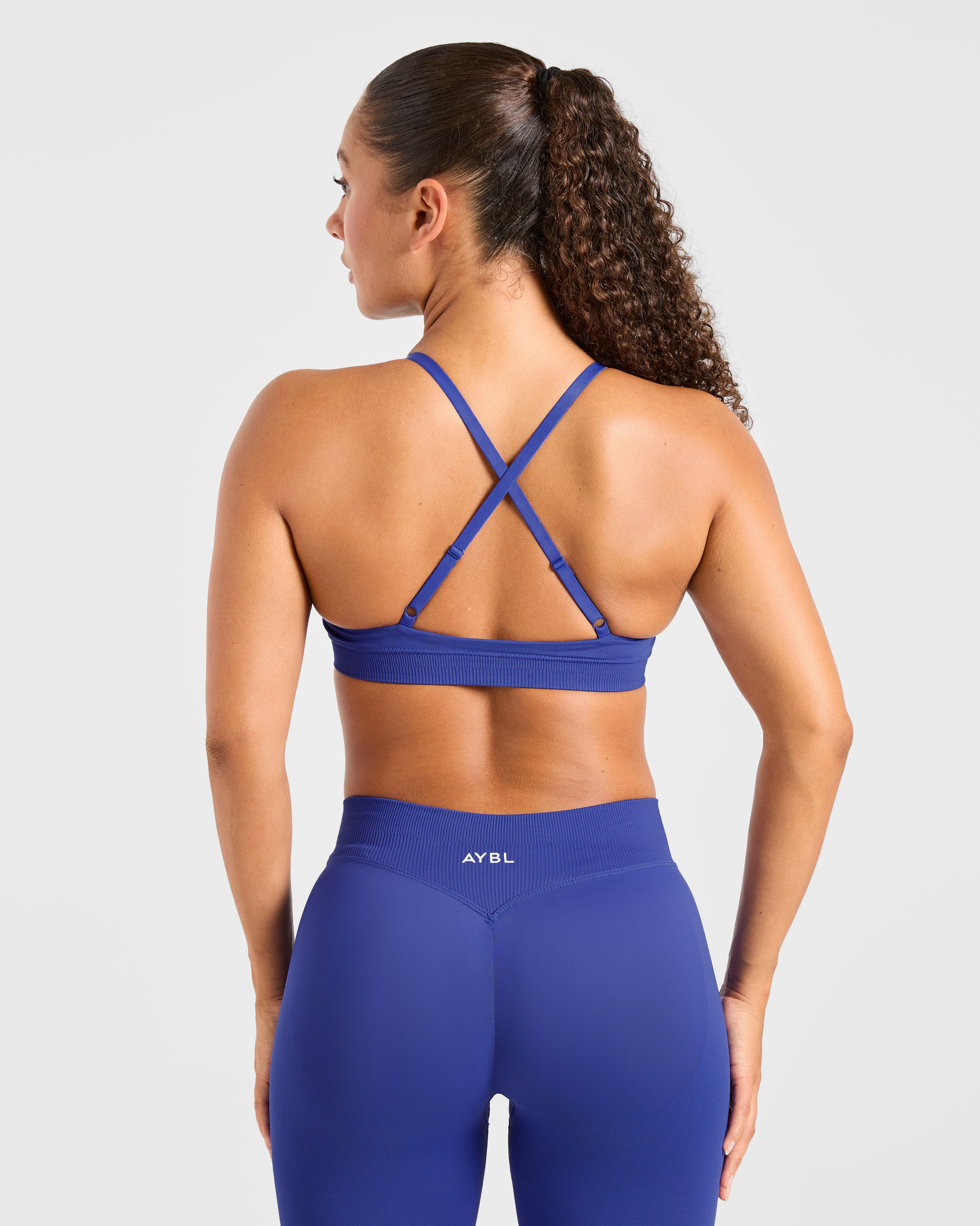 Sports Bra sin costuras Enhance - Azul Cobalto