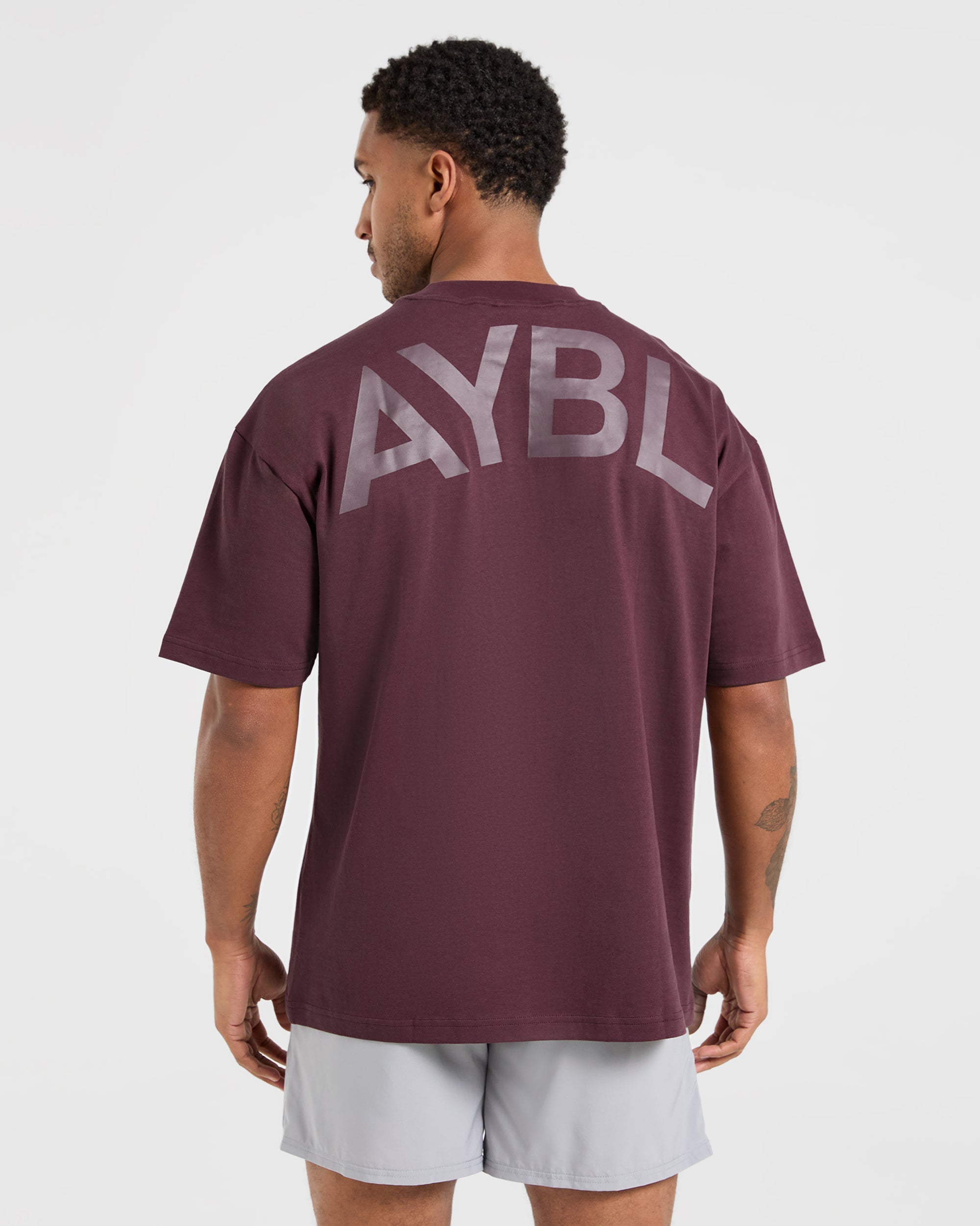 Camiseta Oversized Esencial - Lila Polvo