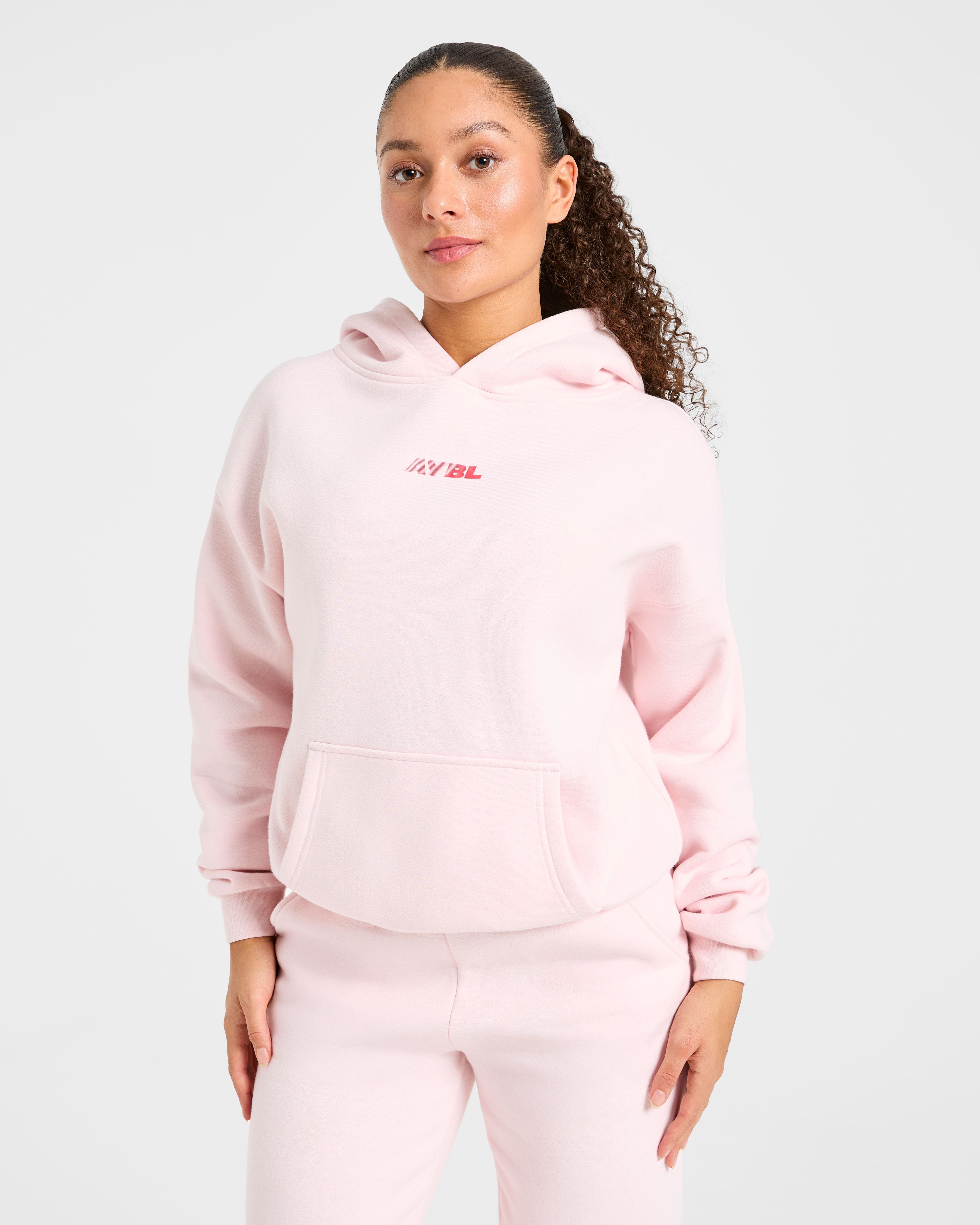 Sudadera Oversized Athletics Dept - Rosa