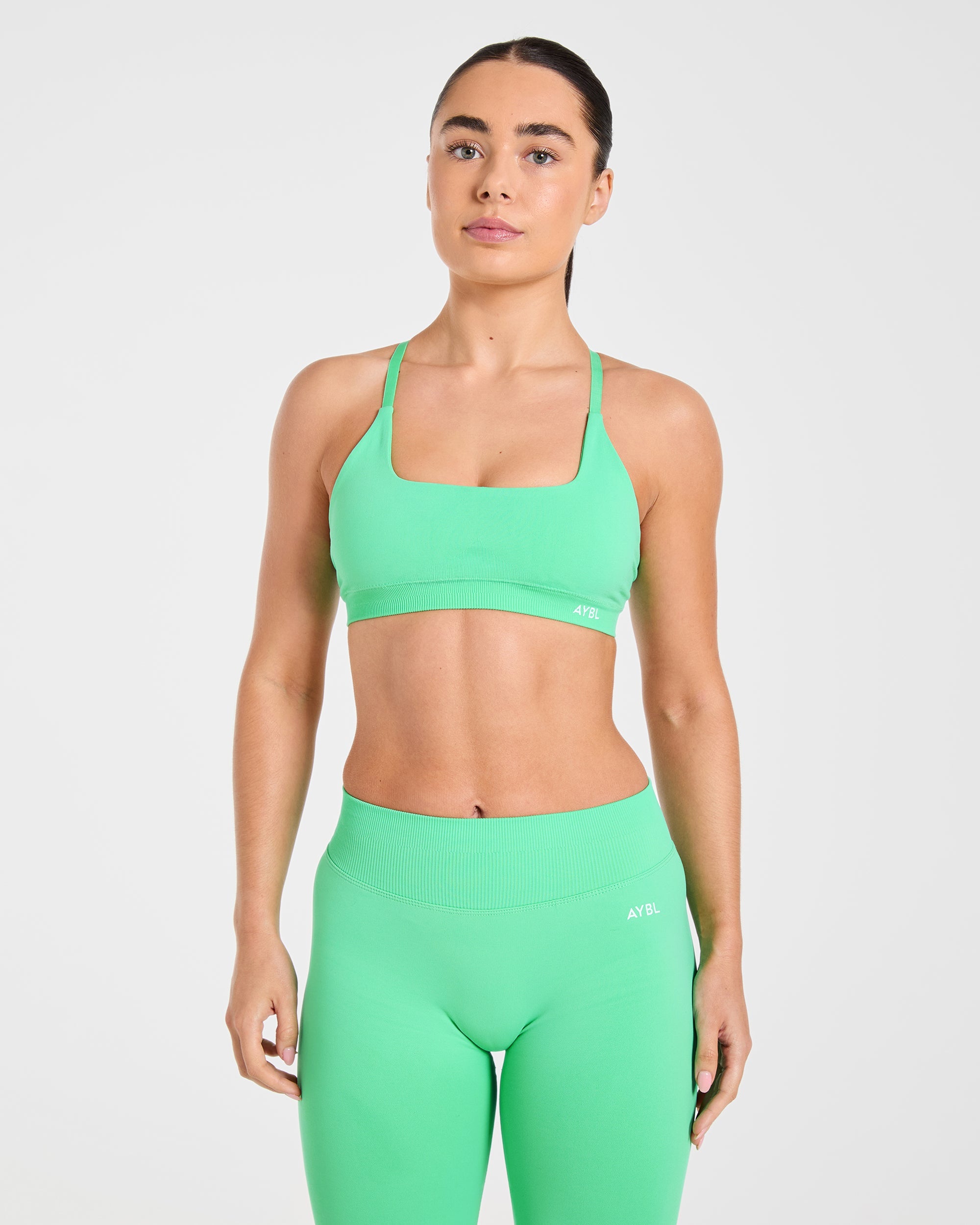 Sports Bra Sin Costuras Enhance - Verde Menta