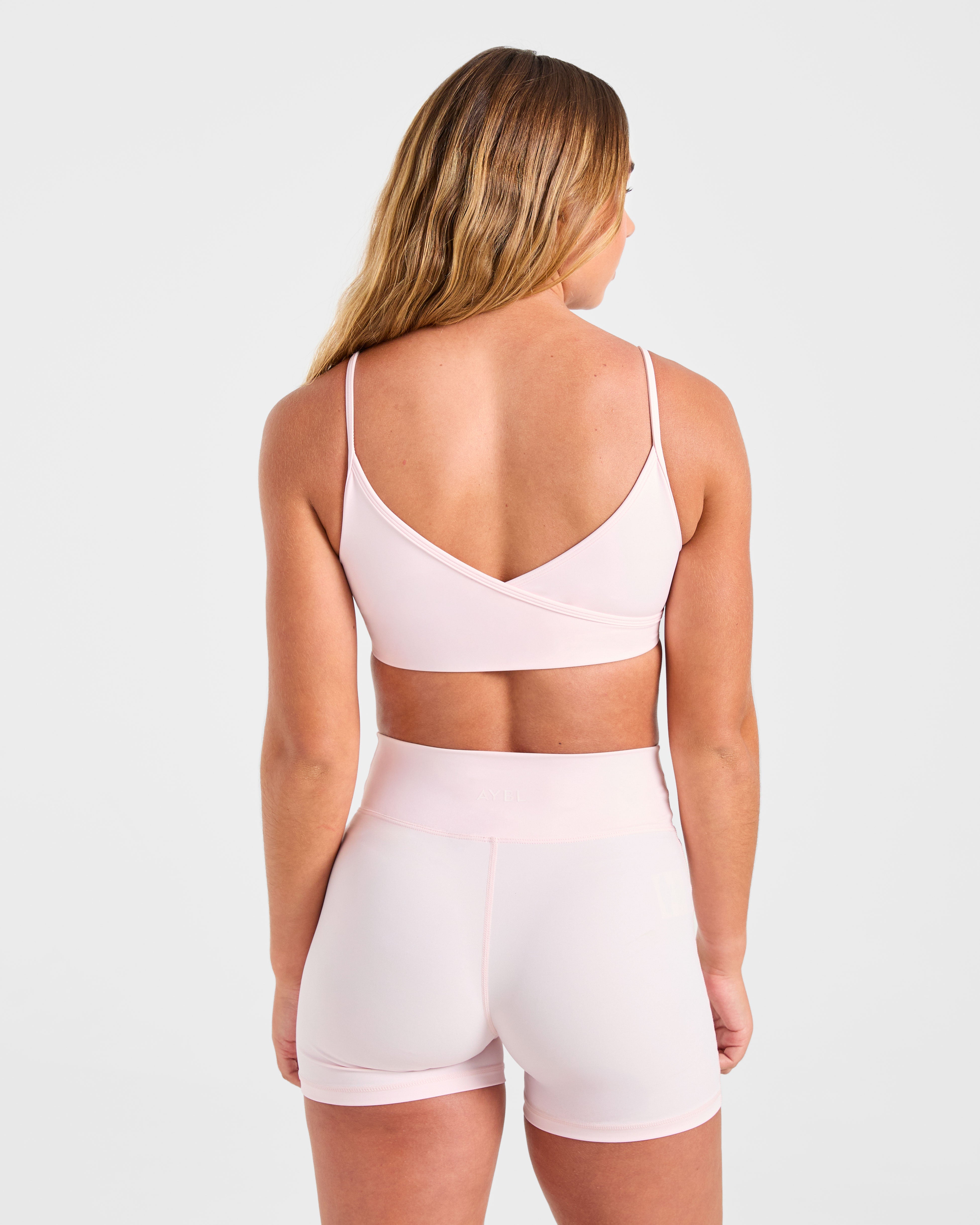 Sculpt Wrap Sports Bra - Rosa Hielo