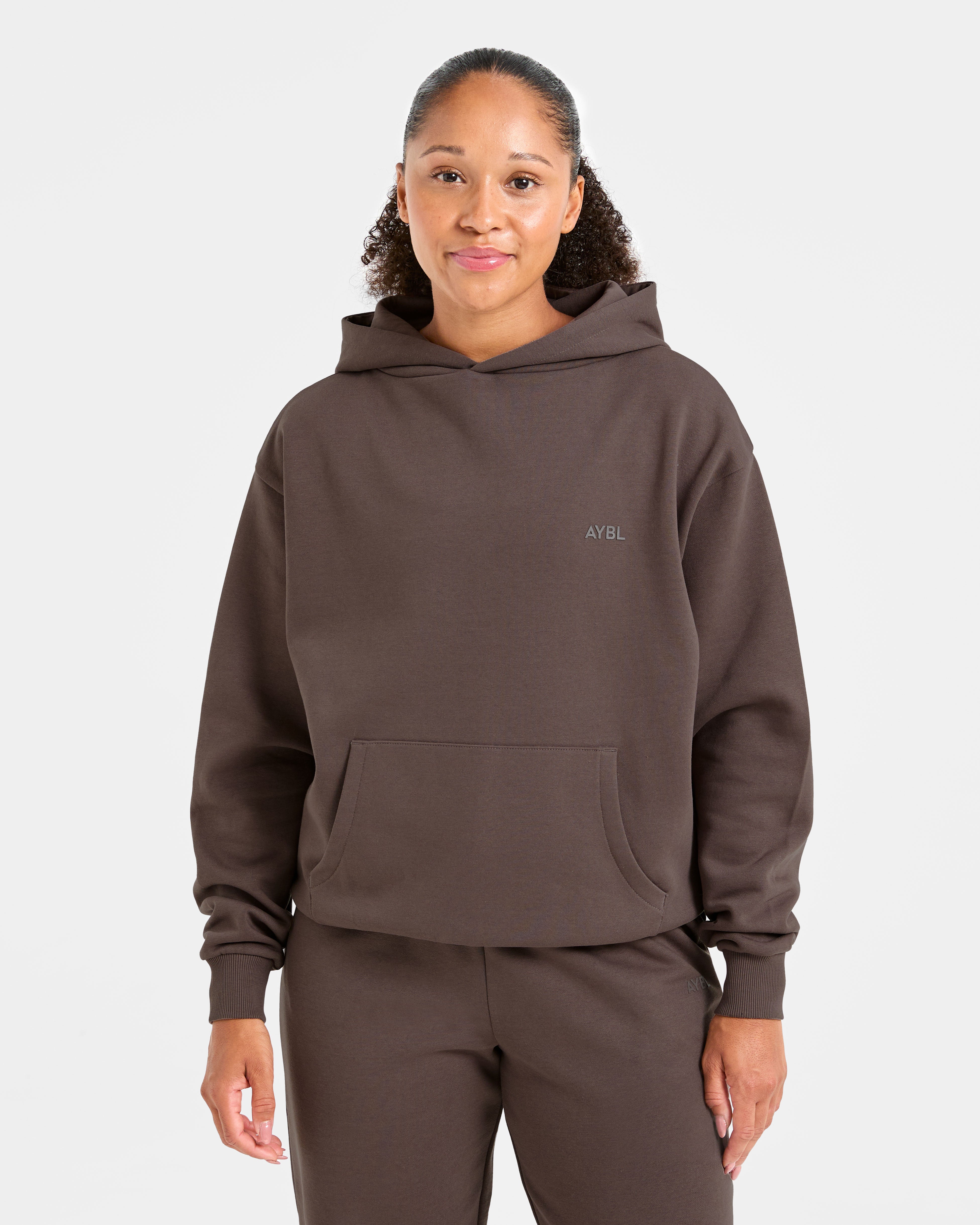 Sudadera Oversized de Estilo de Vida - Marrón Umber