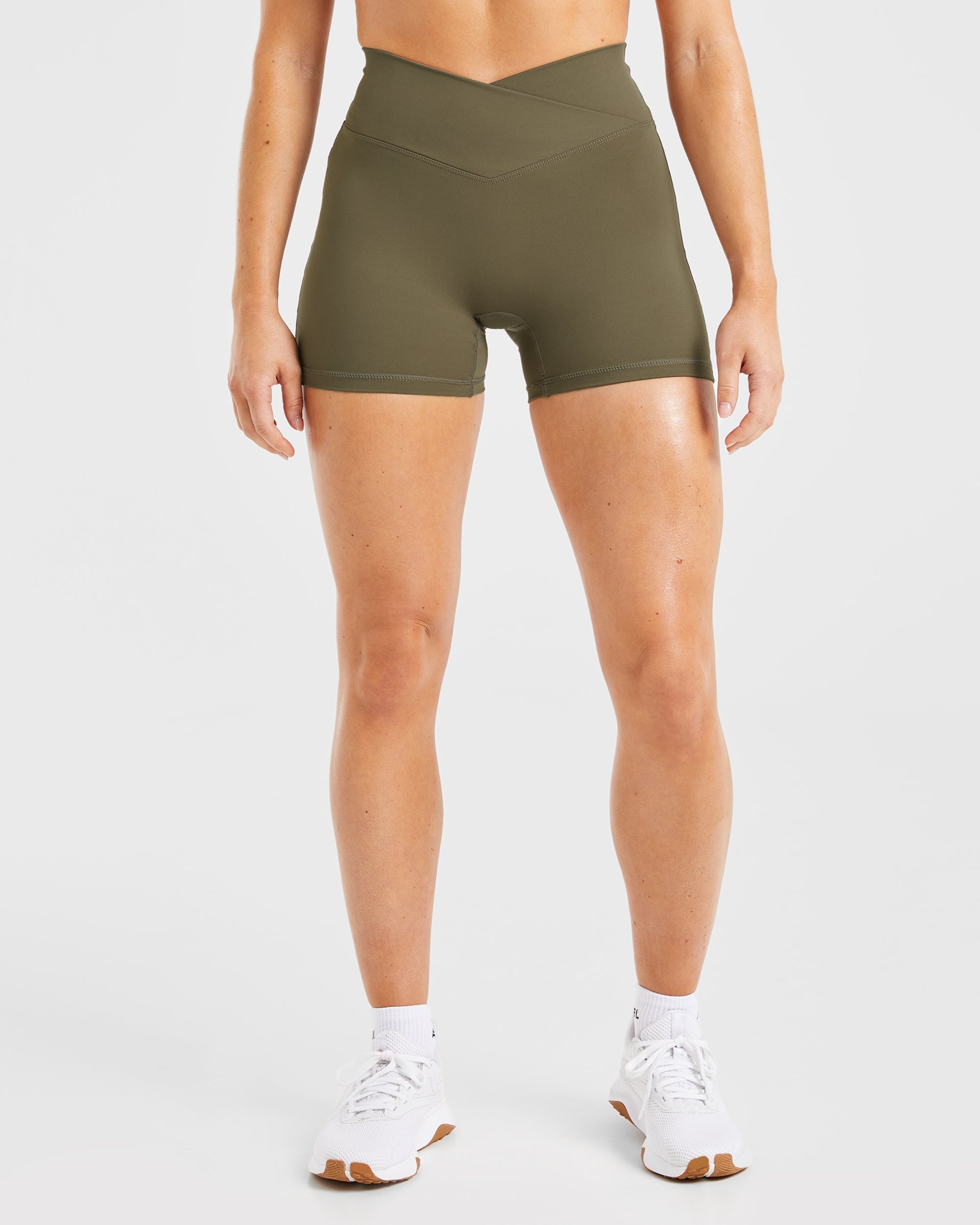 Pantalones Cortos Sculpt Wrap - Khaki Oscuro