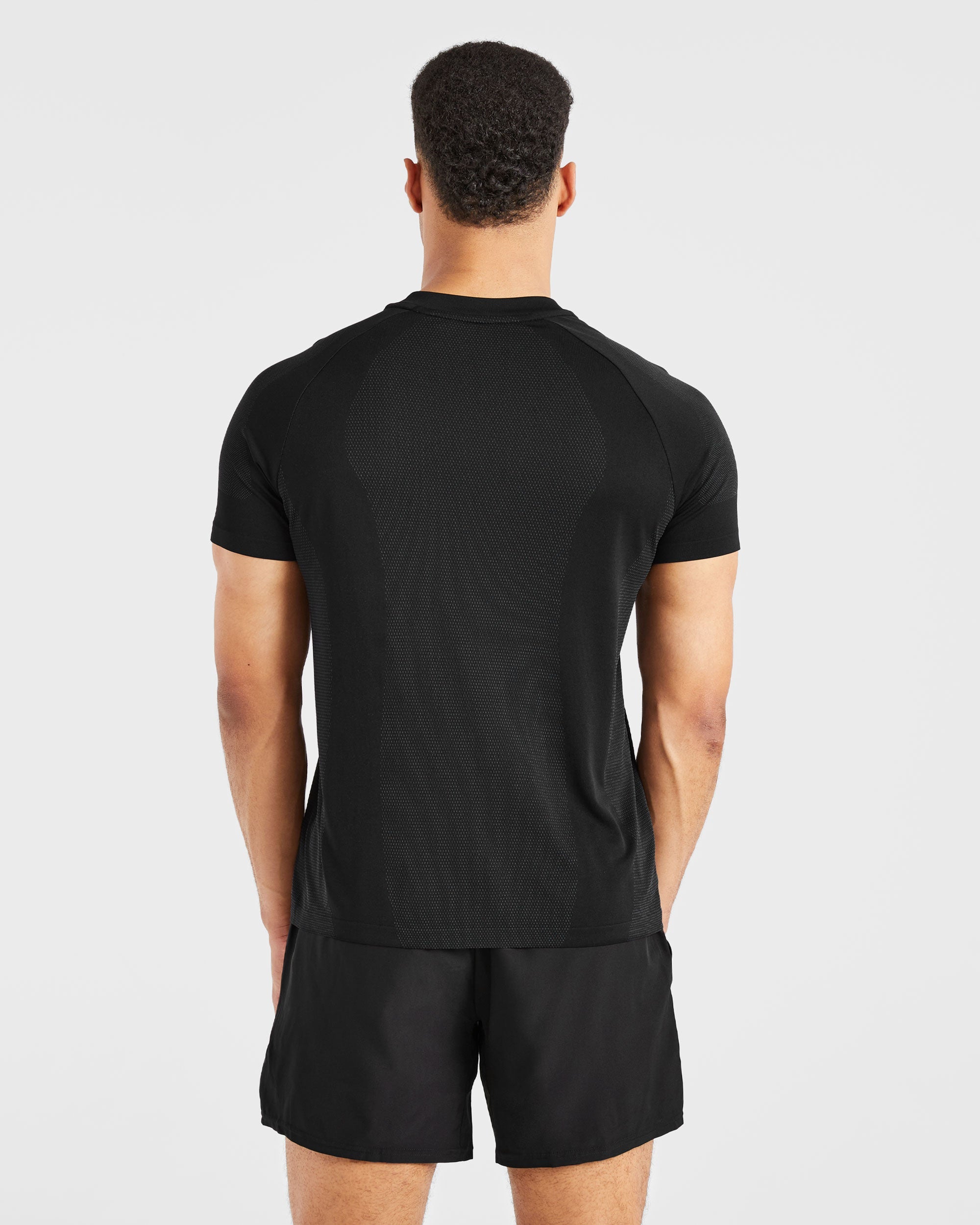 Camiseta sin costuras Attain - Negro