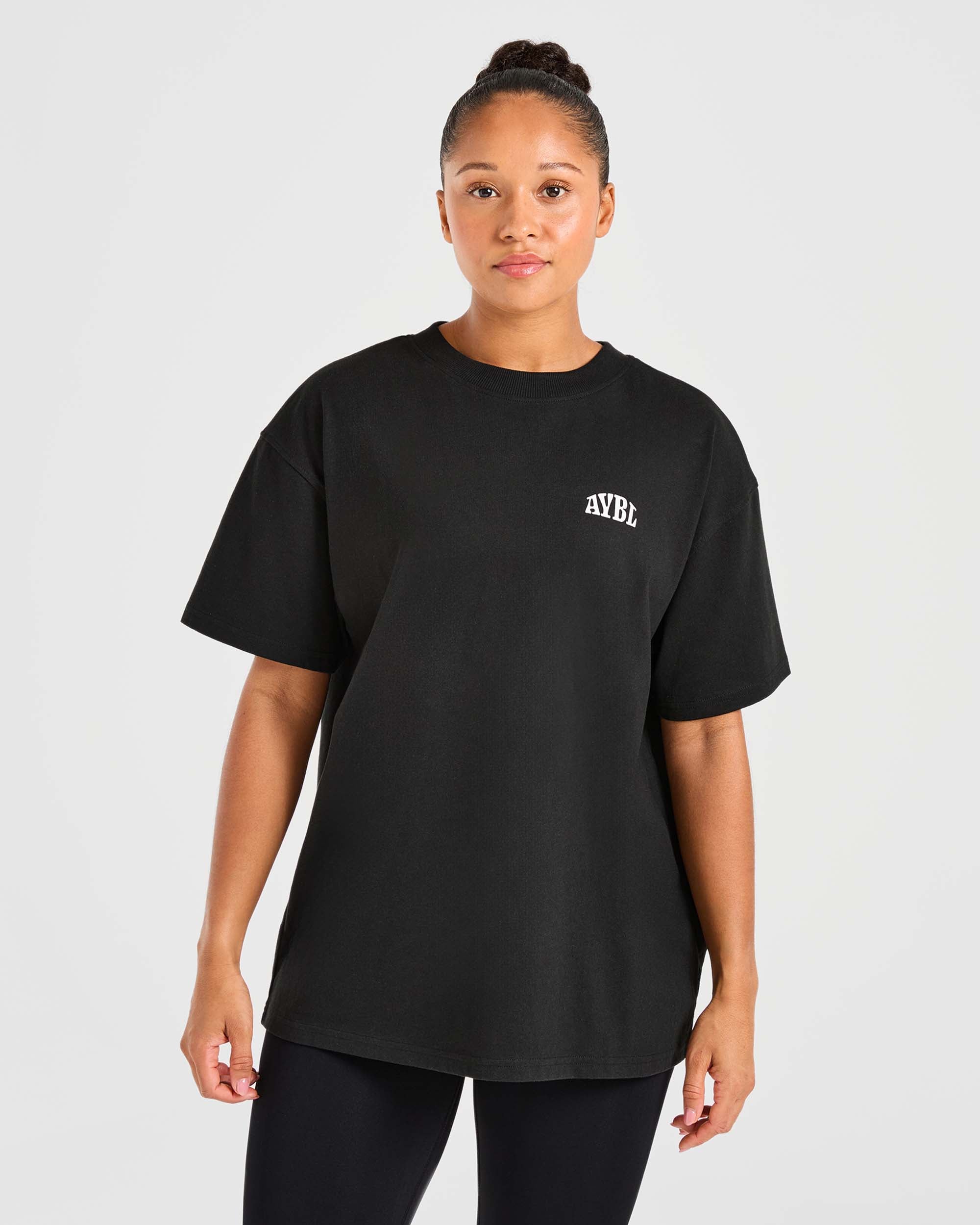Camiseta Oversized Mind Over Matter - Negro