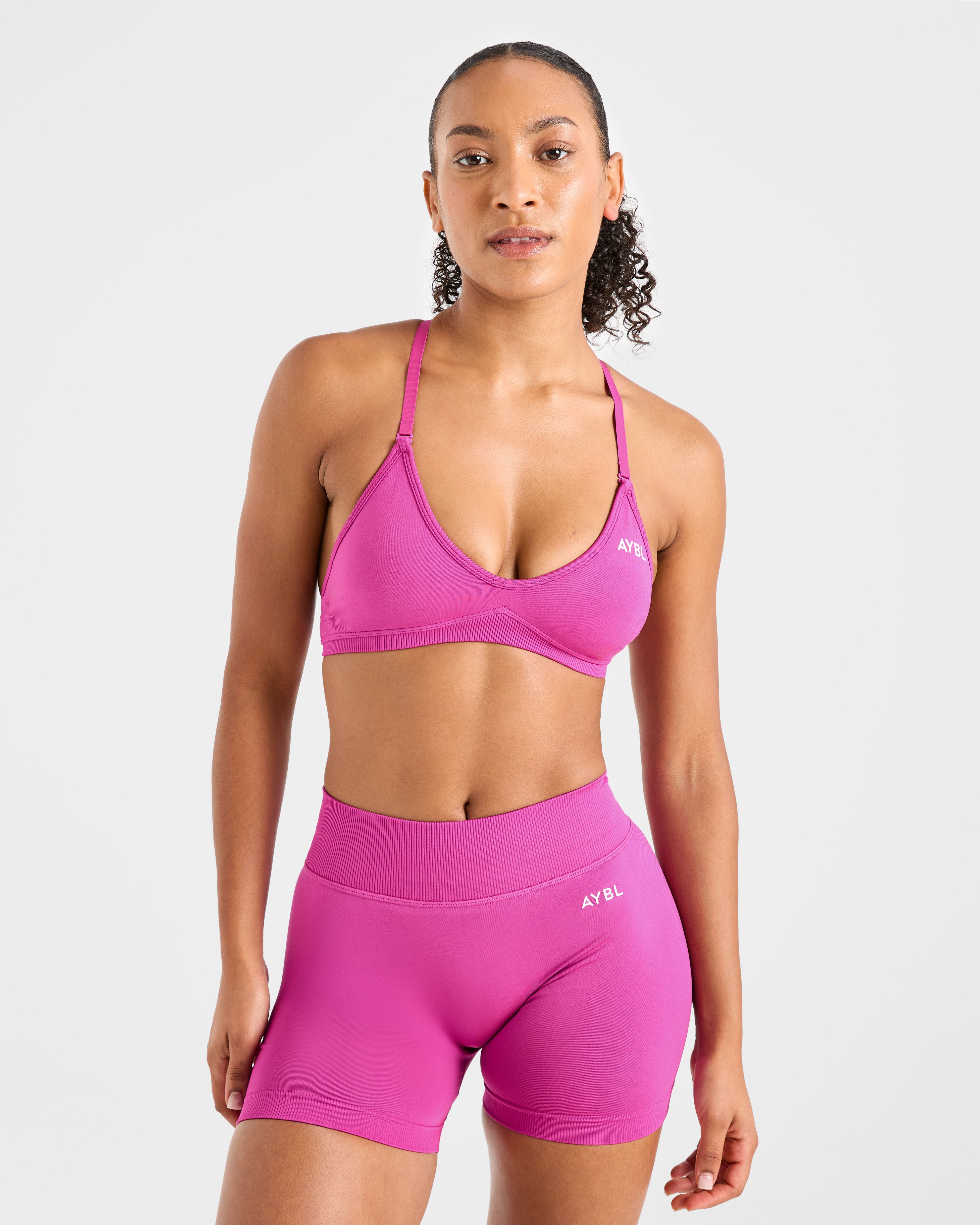 Adapt Sujetador Deportivo Sin Costuras con Tirantes - Rosa
