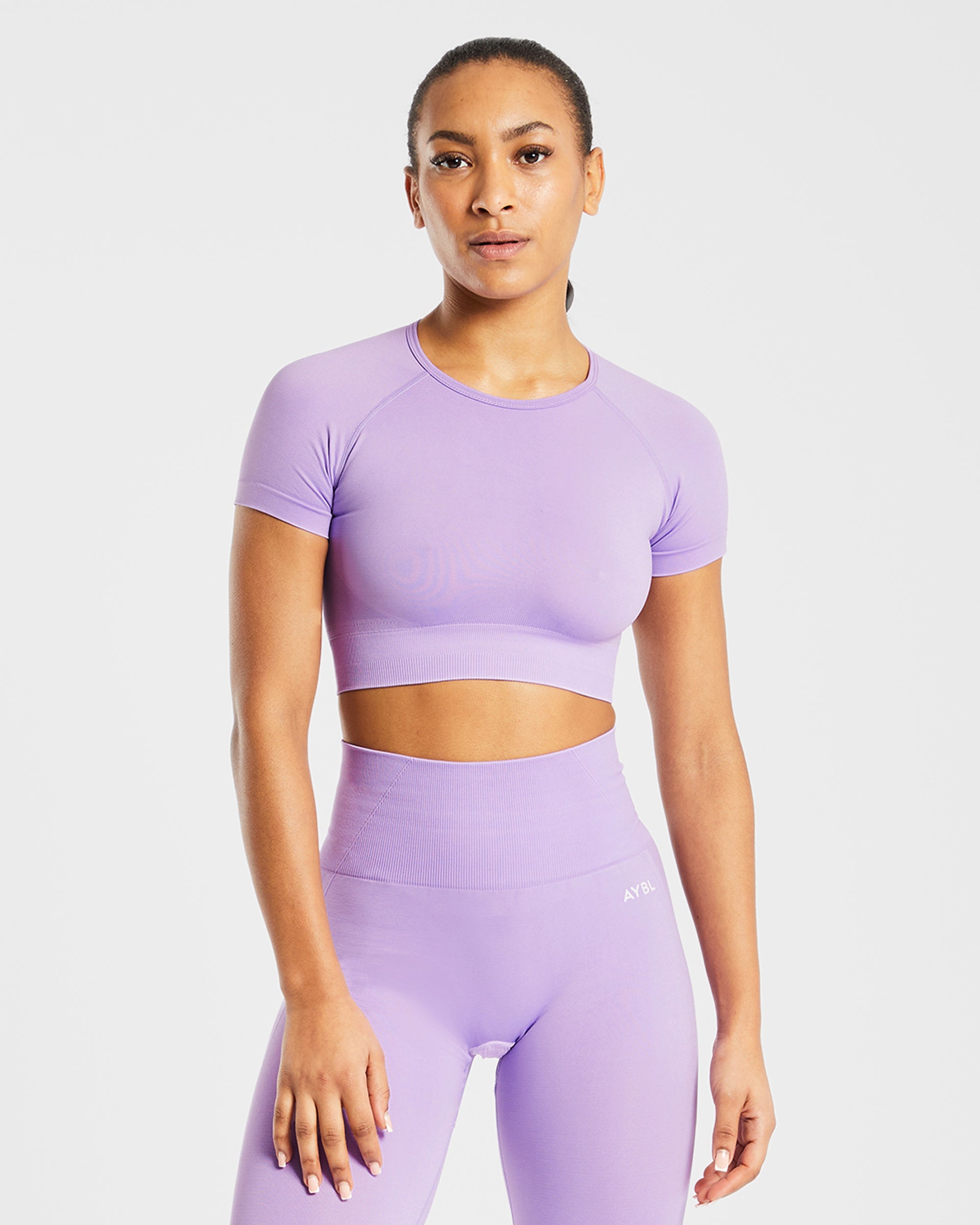 Crop Top Sin Costuras Empower - Morado