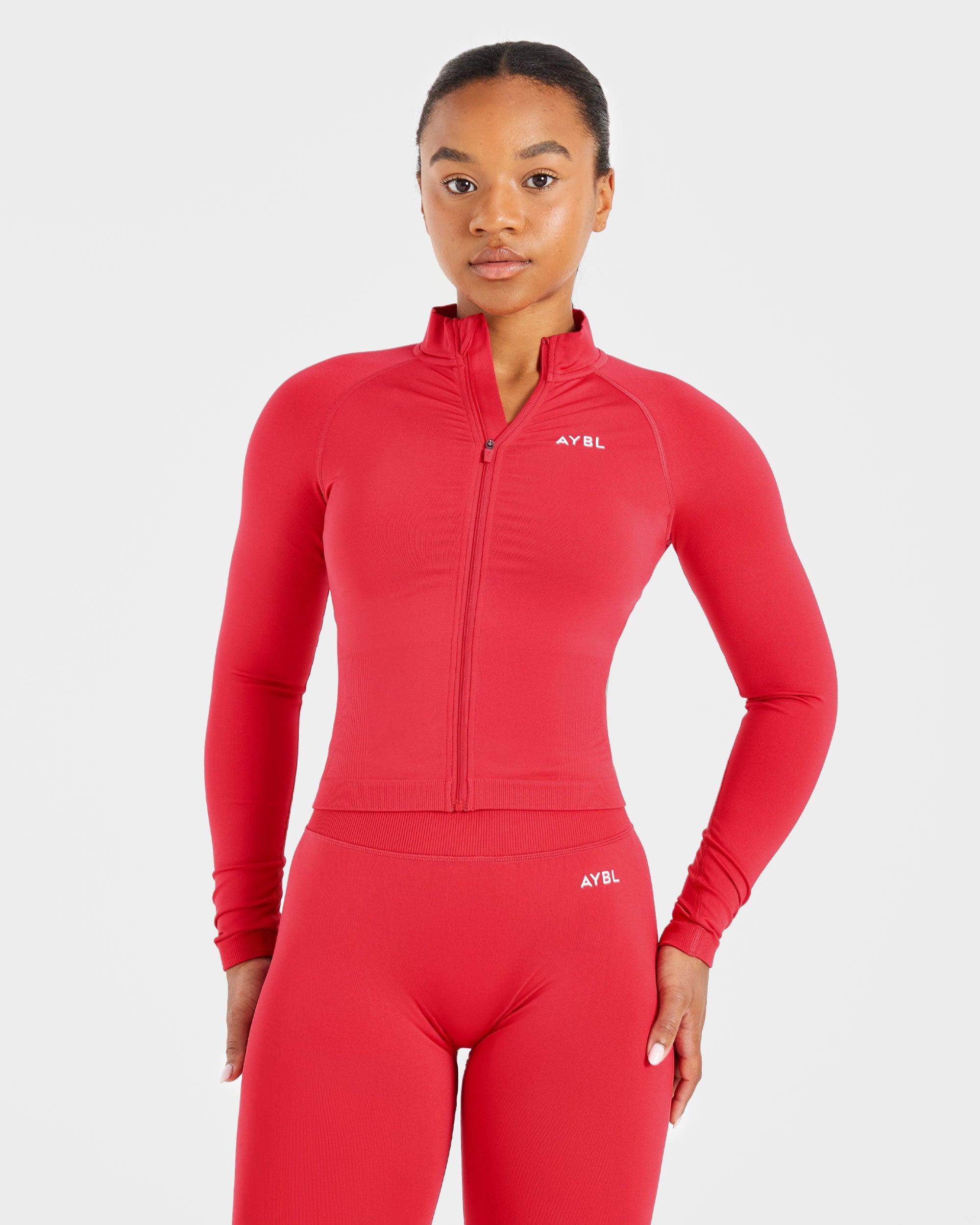 Chaqueta Sin Costuras Adapt - Rojo Salsa