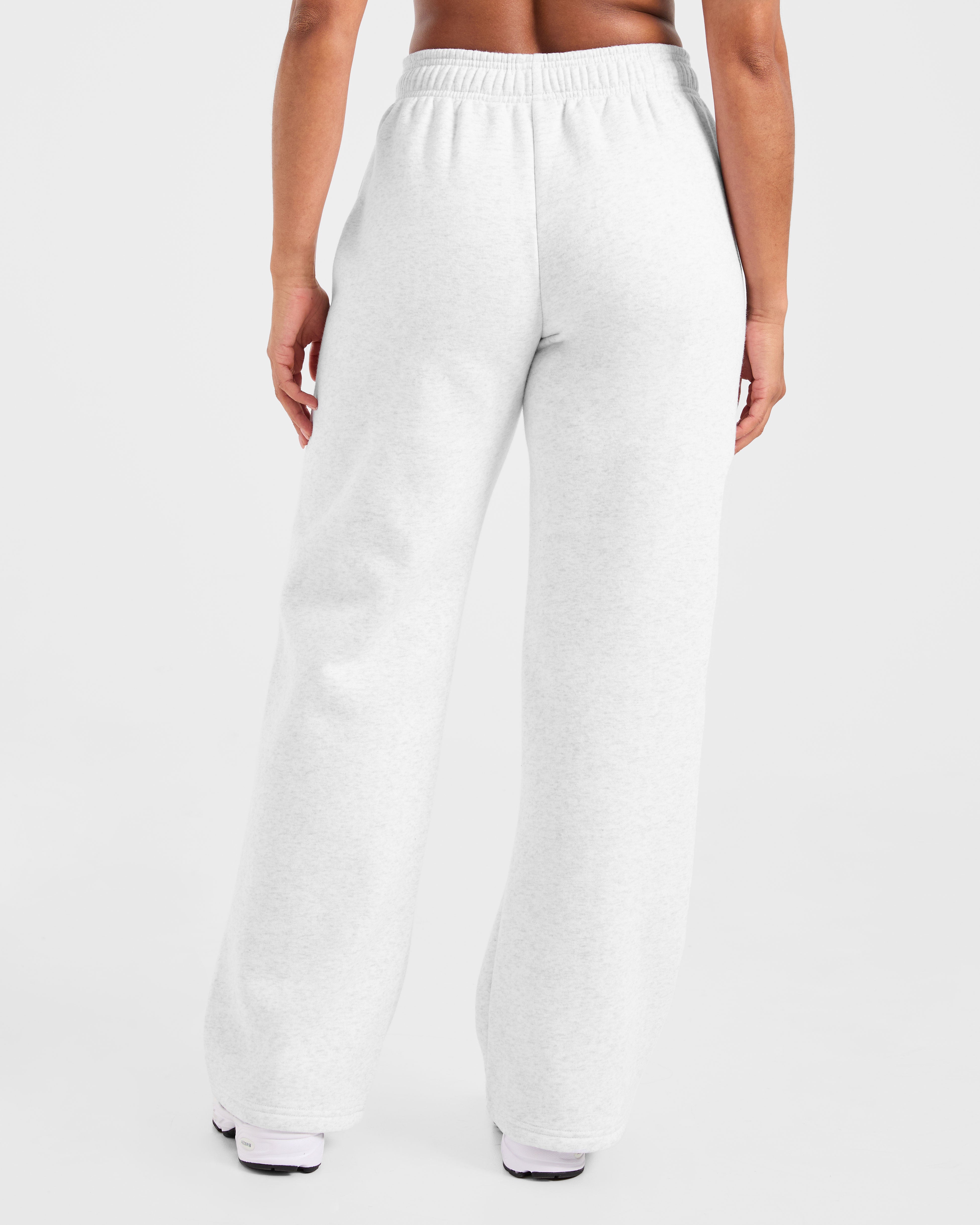 Pantalones Jogger de Pierna Recta Varsity 2.0 Oversized - Gris Escarcha