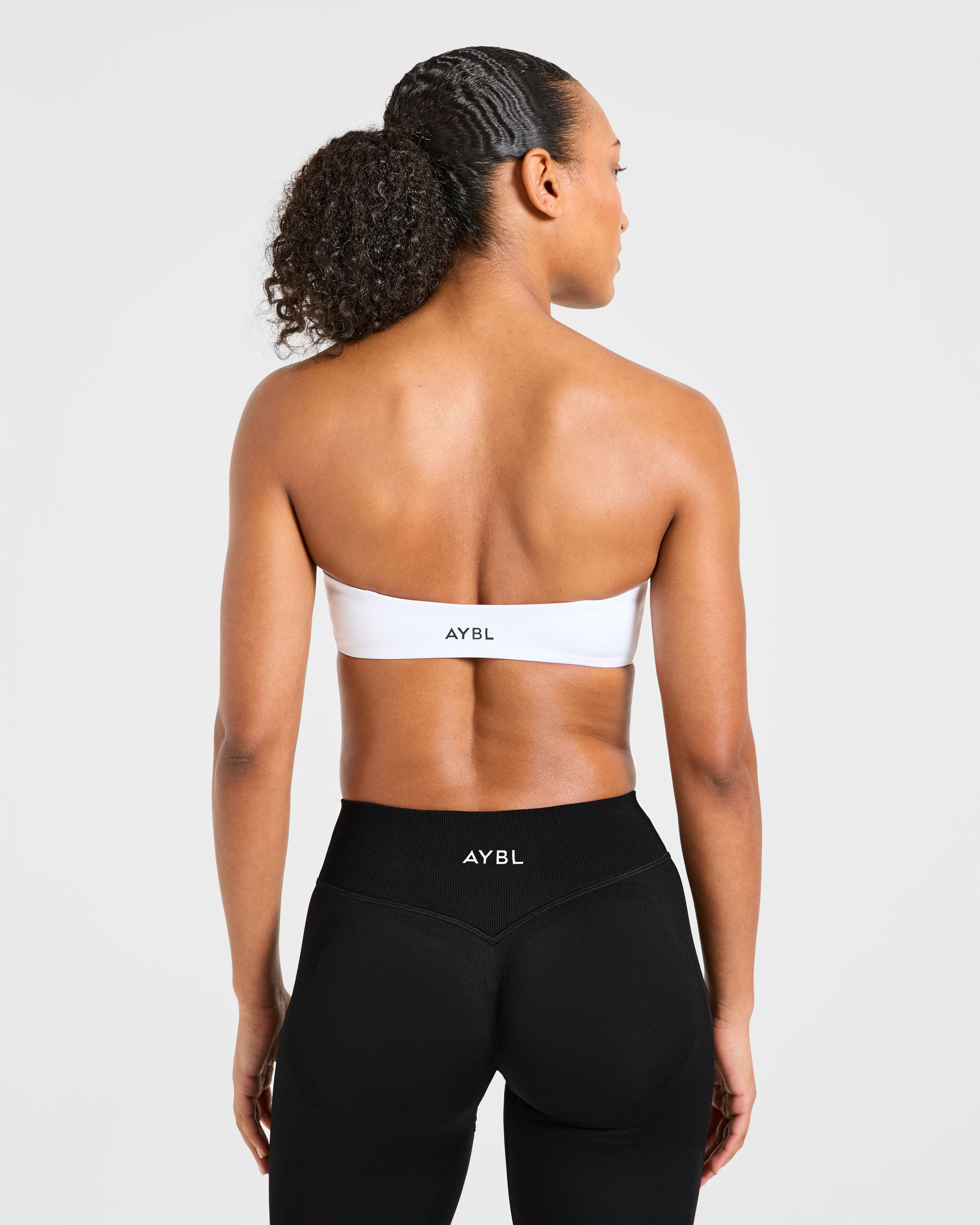 Sports Bra Bandeau Esencial - Blanco