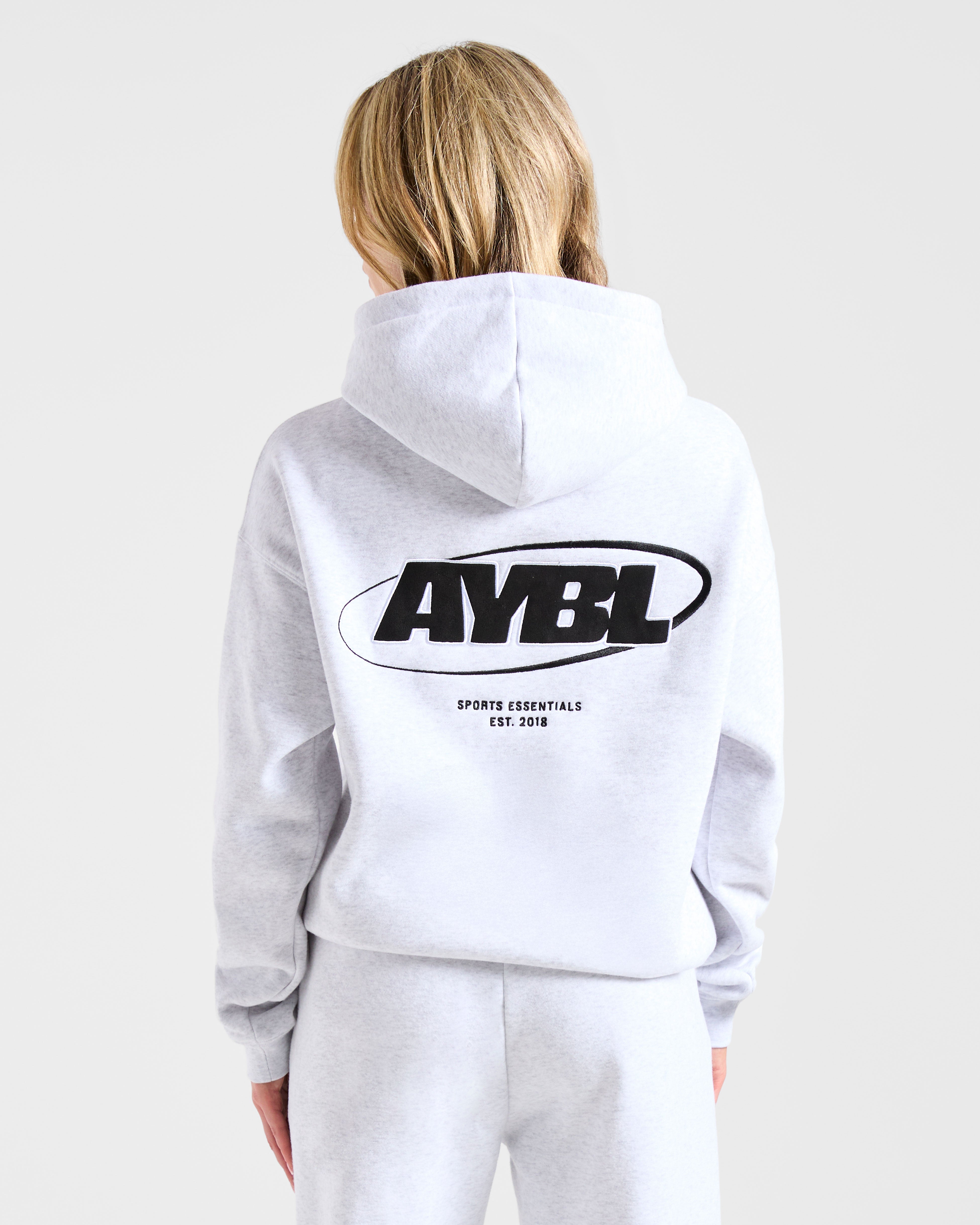 Sudadera Oversized Essential para Deportes - Gris Hevea/Negro