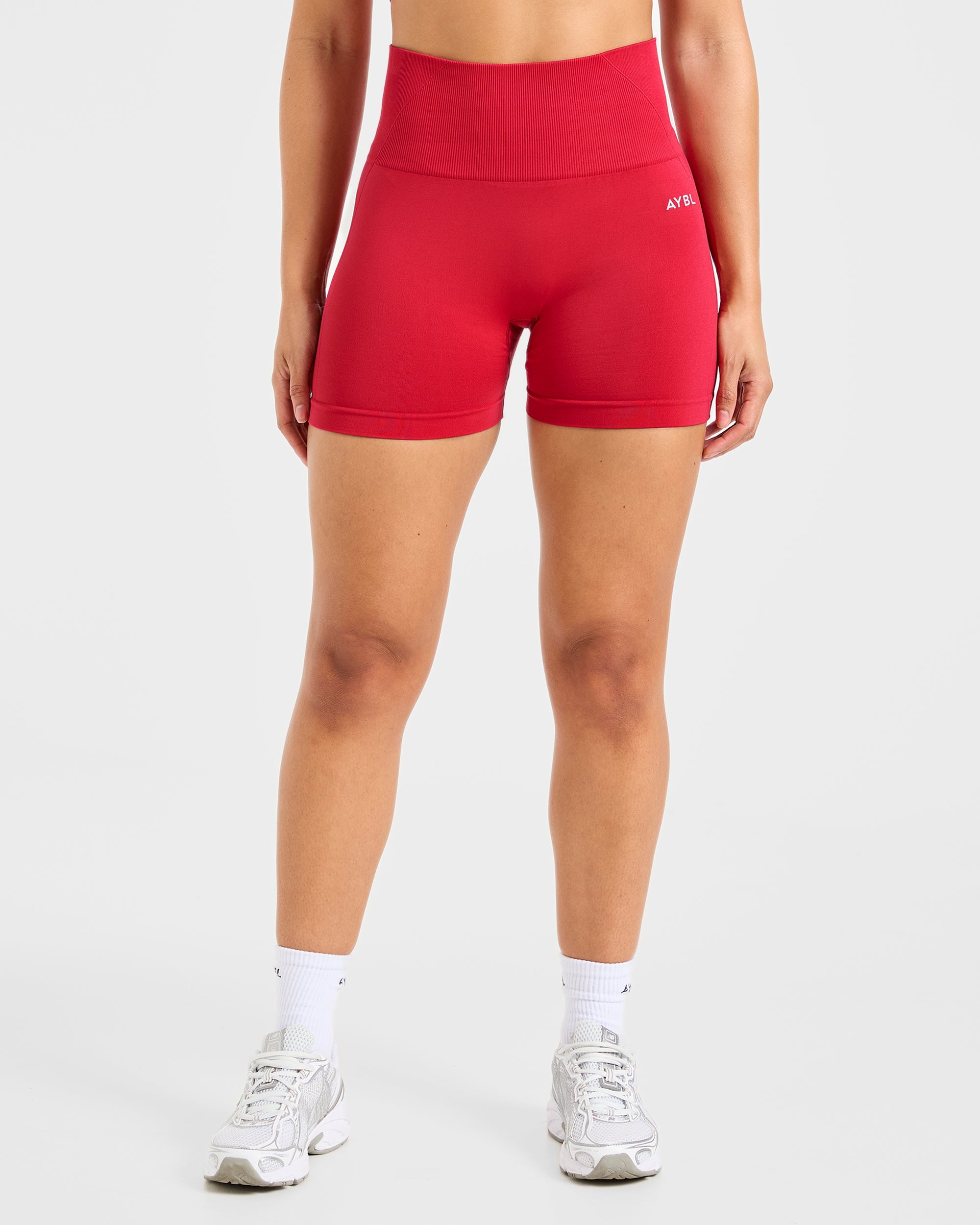 Empower Shorts Sin Costuras - Rojo