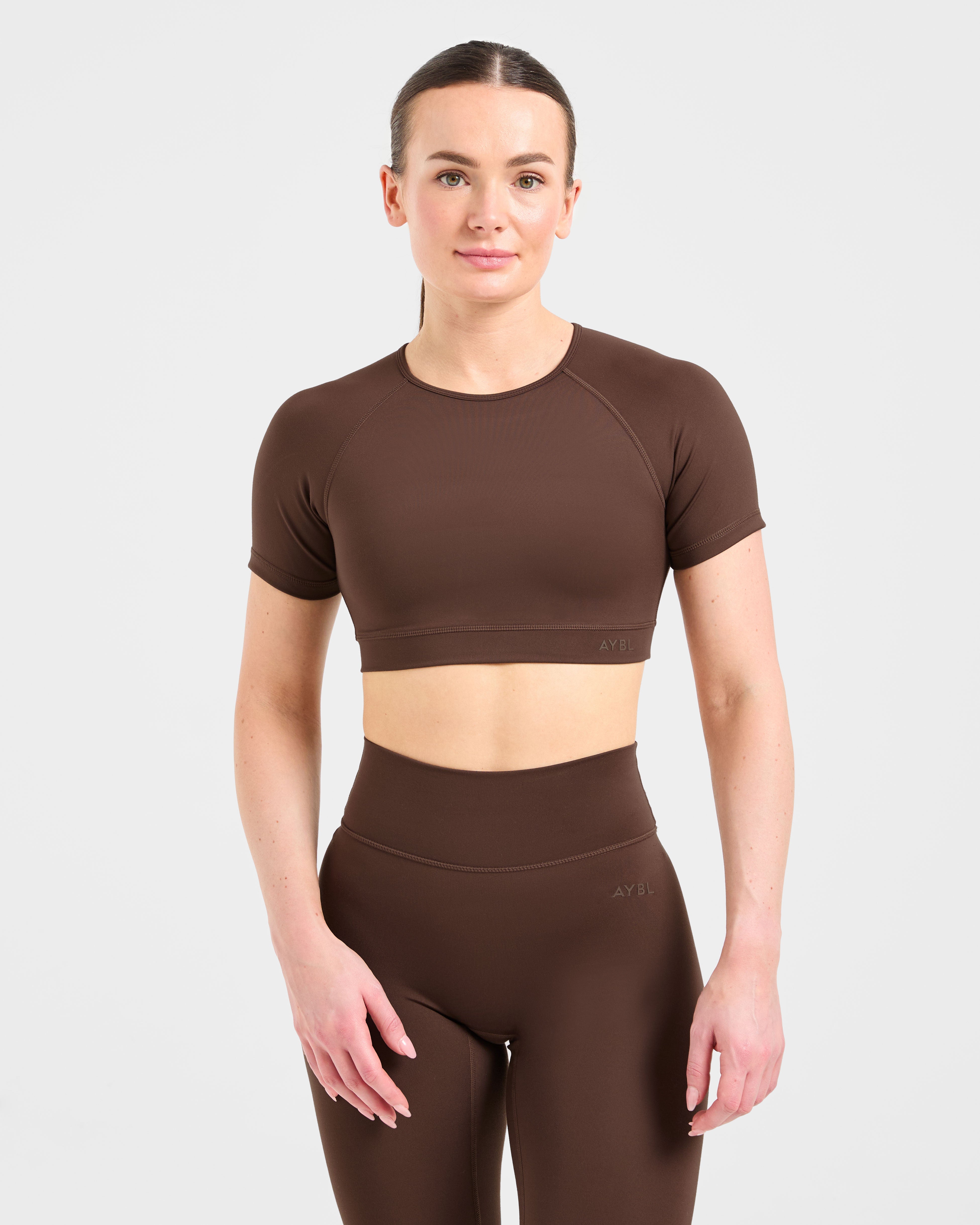 Crop Top Fundamental - Marrón