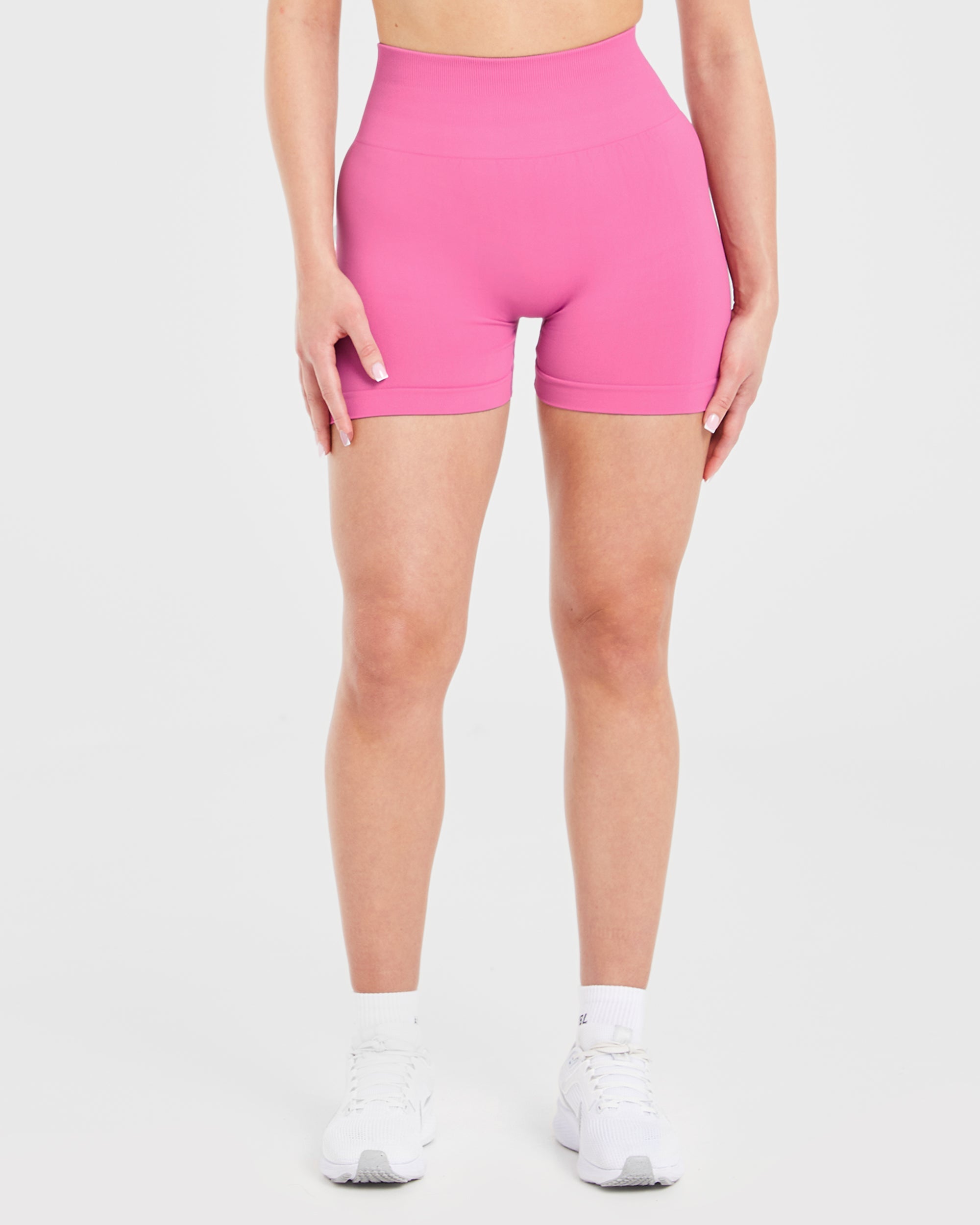Pantalones Cortos Sin Costuras Power - Rosa