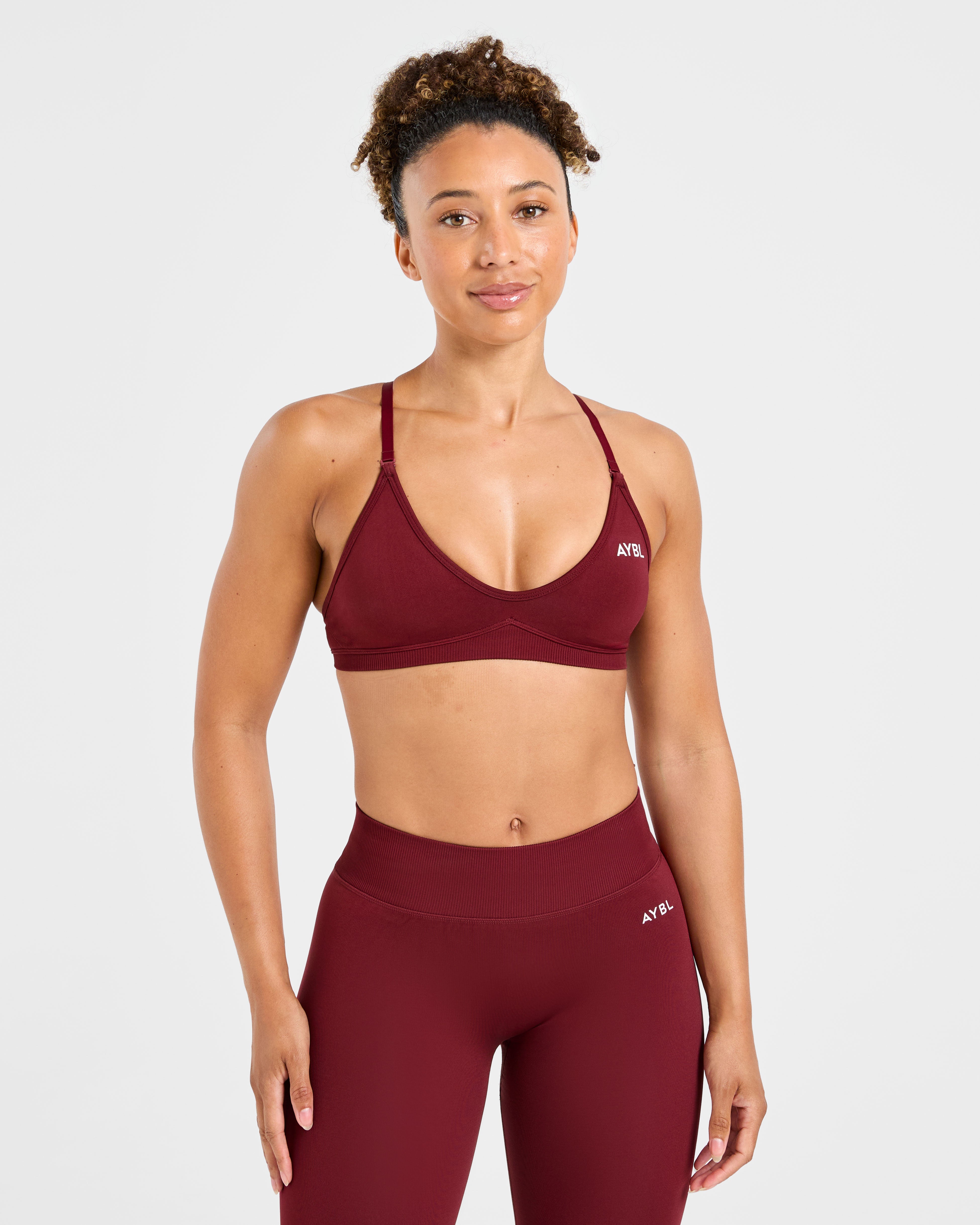 Adapt Sports Bra Sin Costuras con Tirantes - Rojo Otoño