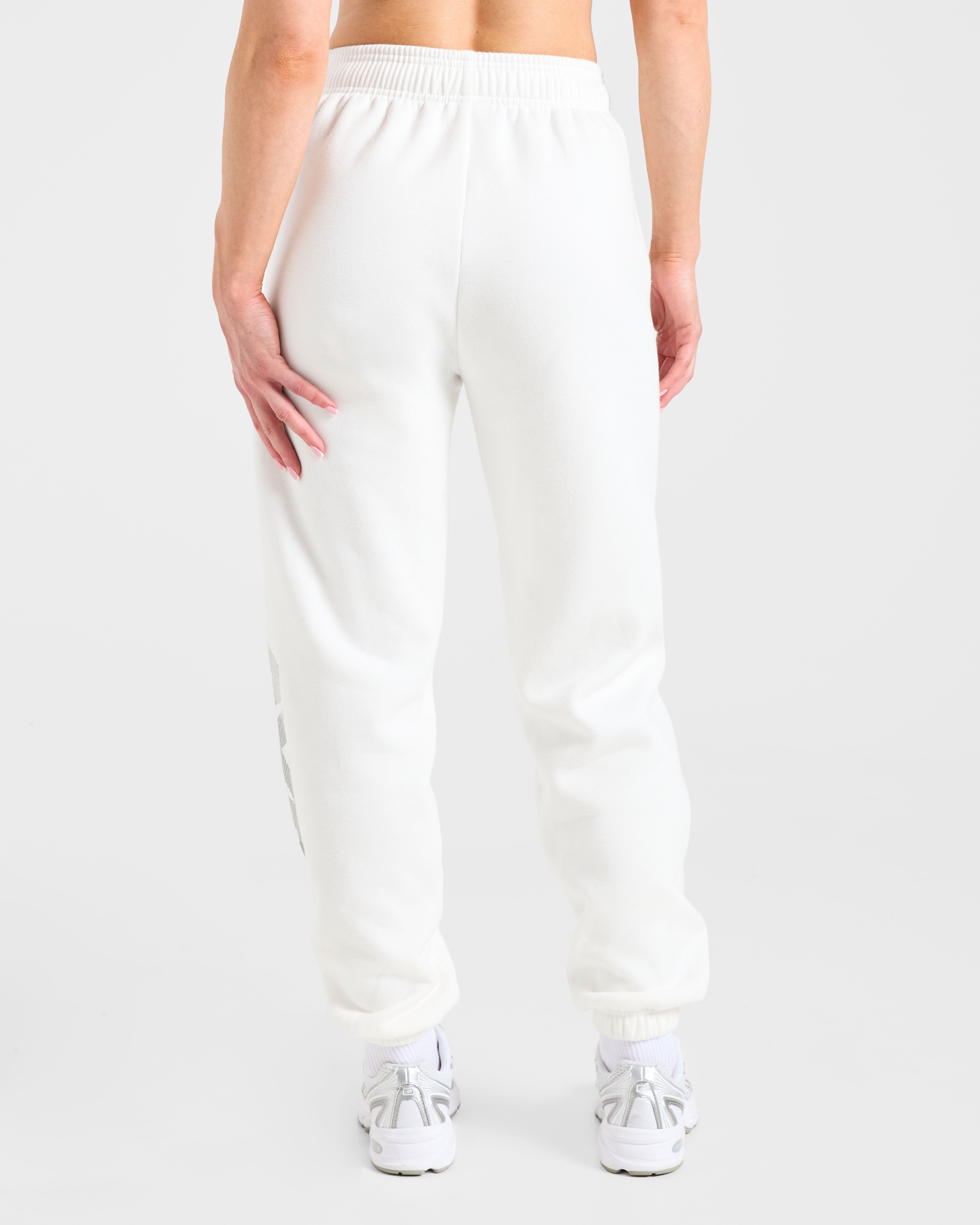 Pantalones Jogger Oversized del Departamento de Atletismo - Blanco Oficio