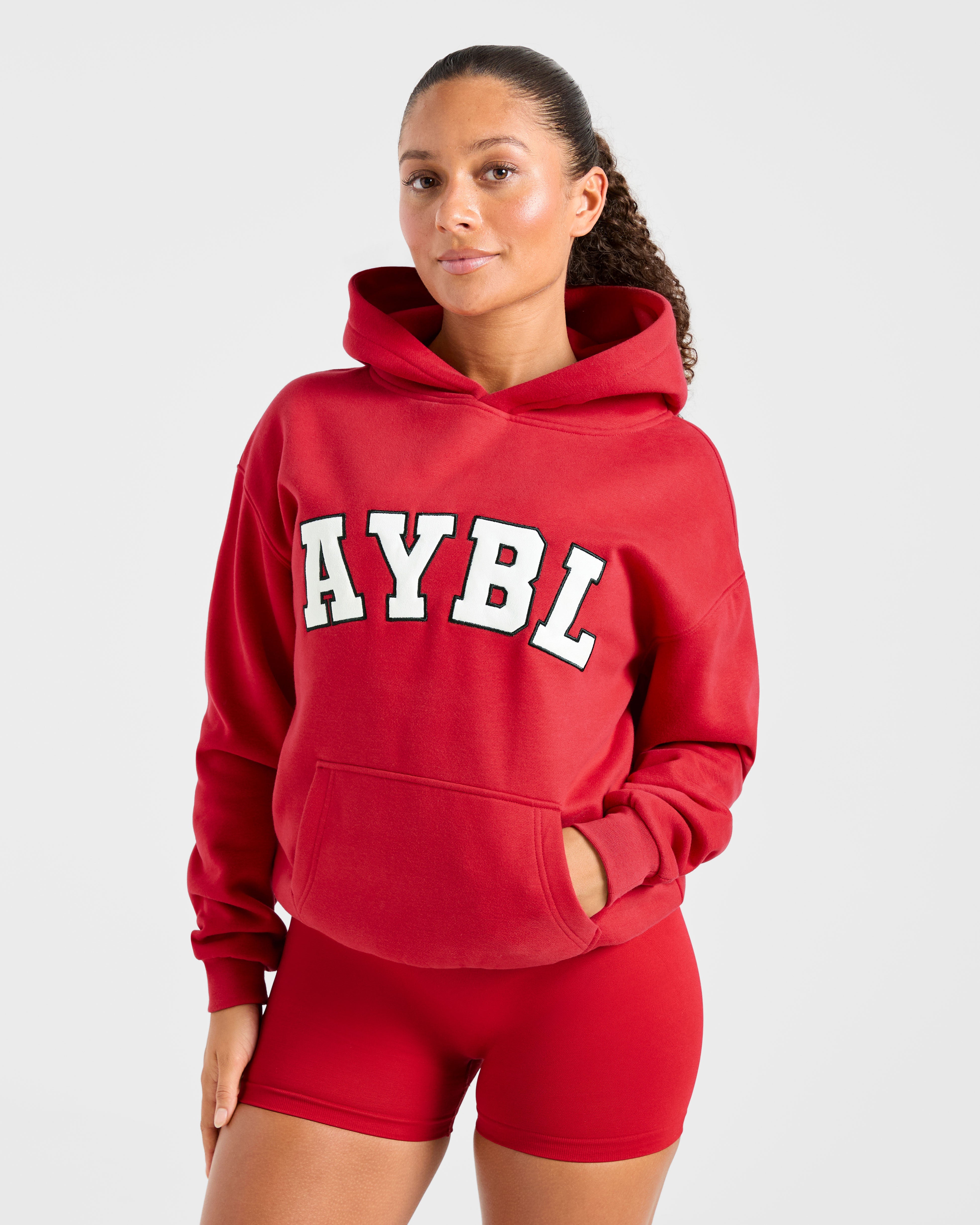 Varsity 2.0 Hoodie Oversized - Rojo