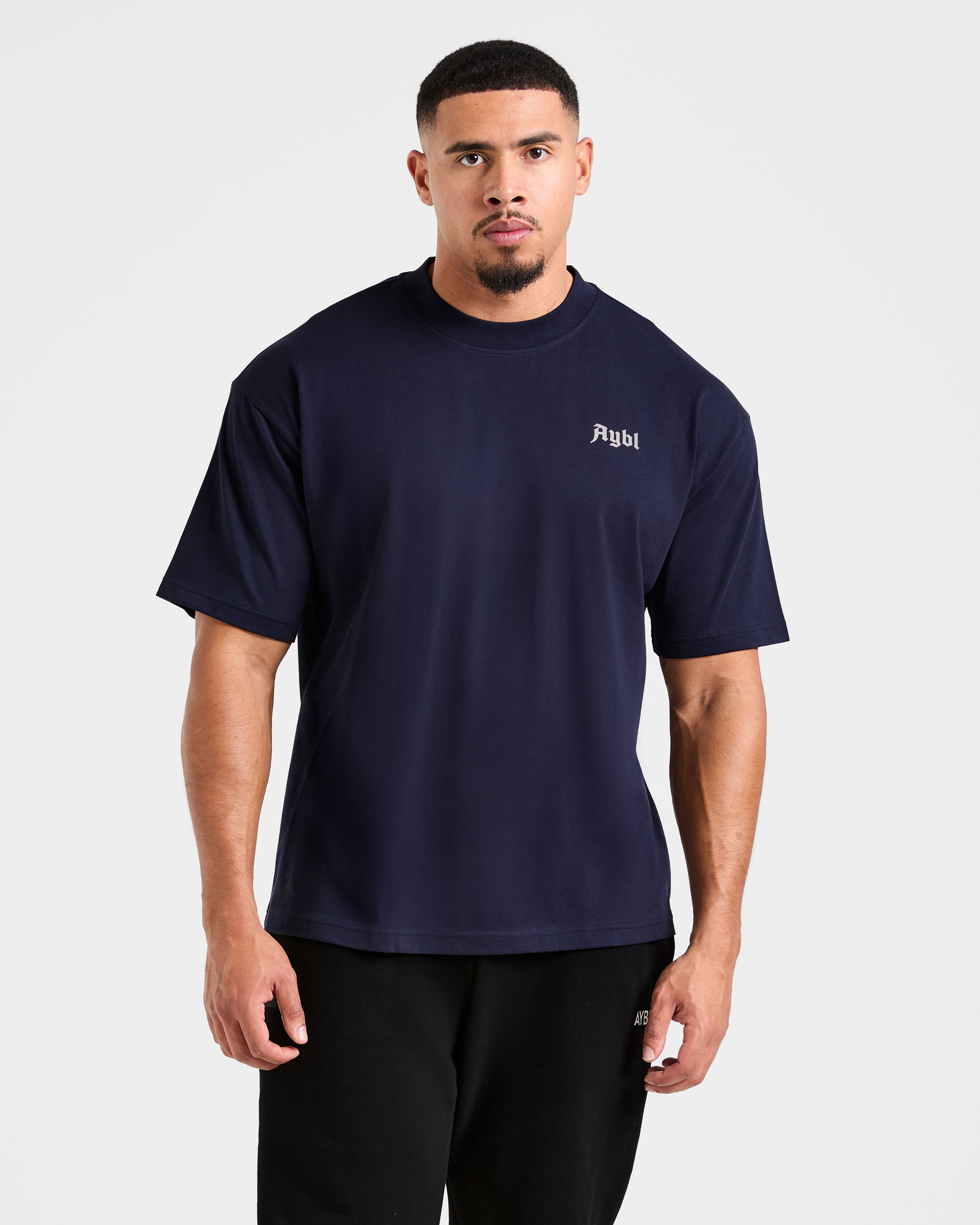 Camiseta Oversized Hecha para Levantadores - Azul Marino