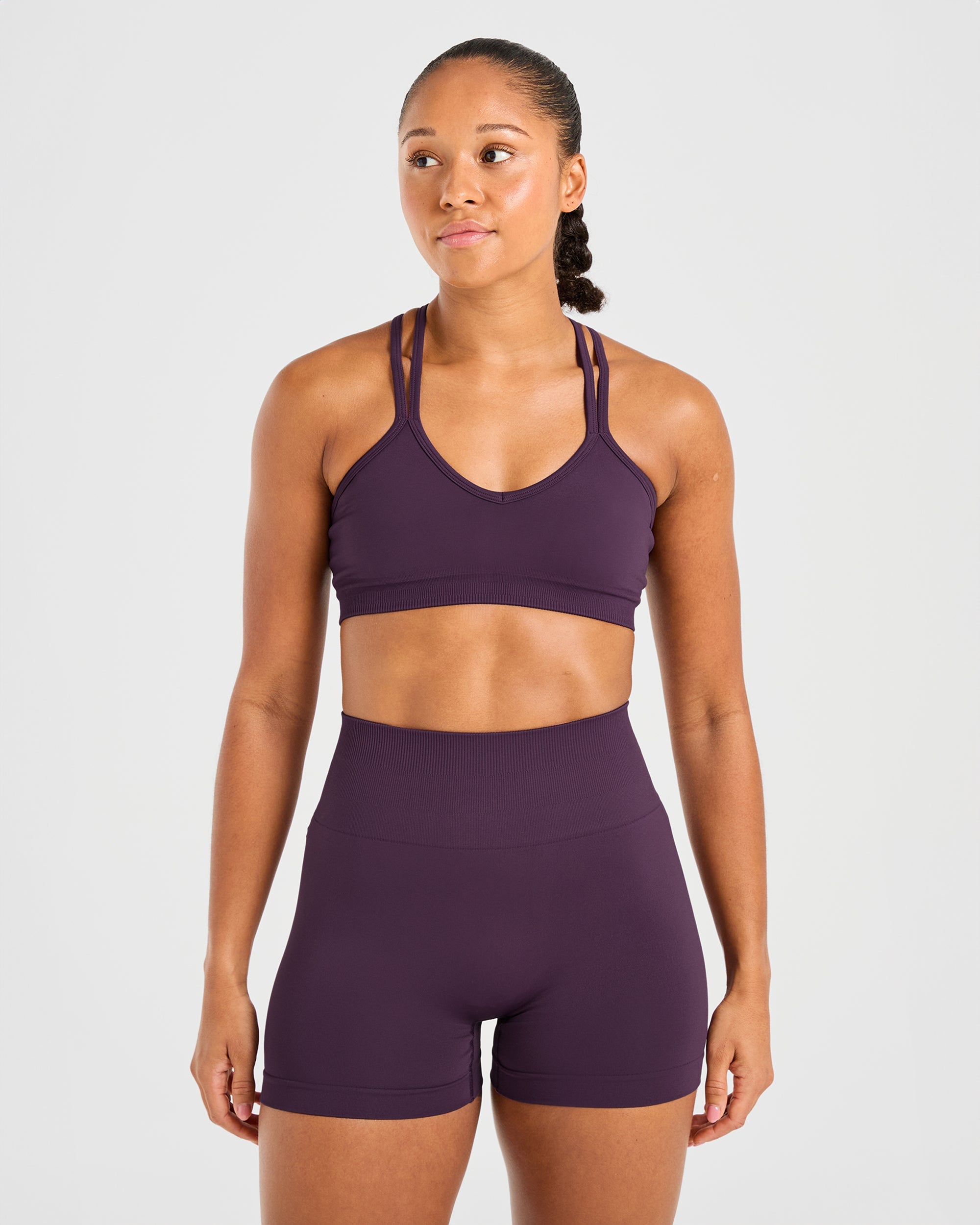 Sports Bra Sin Costuras Power - Vino Tinto