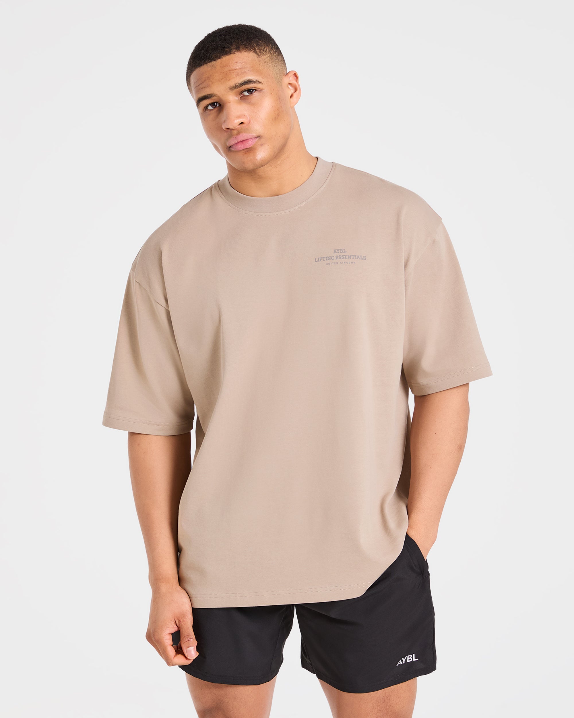 Camiseta Oversized Essentials Apex - Niebla Profundo